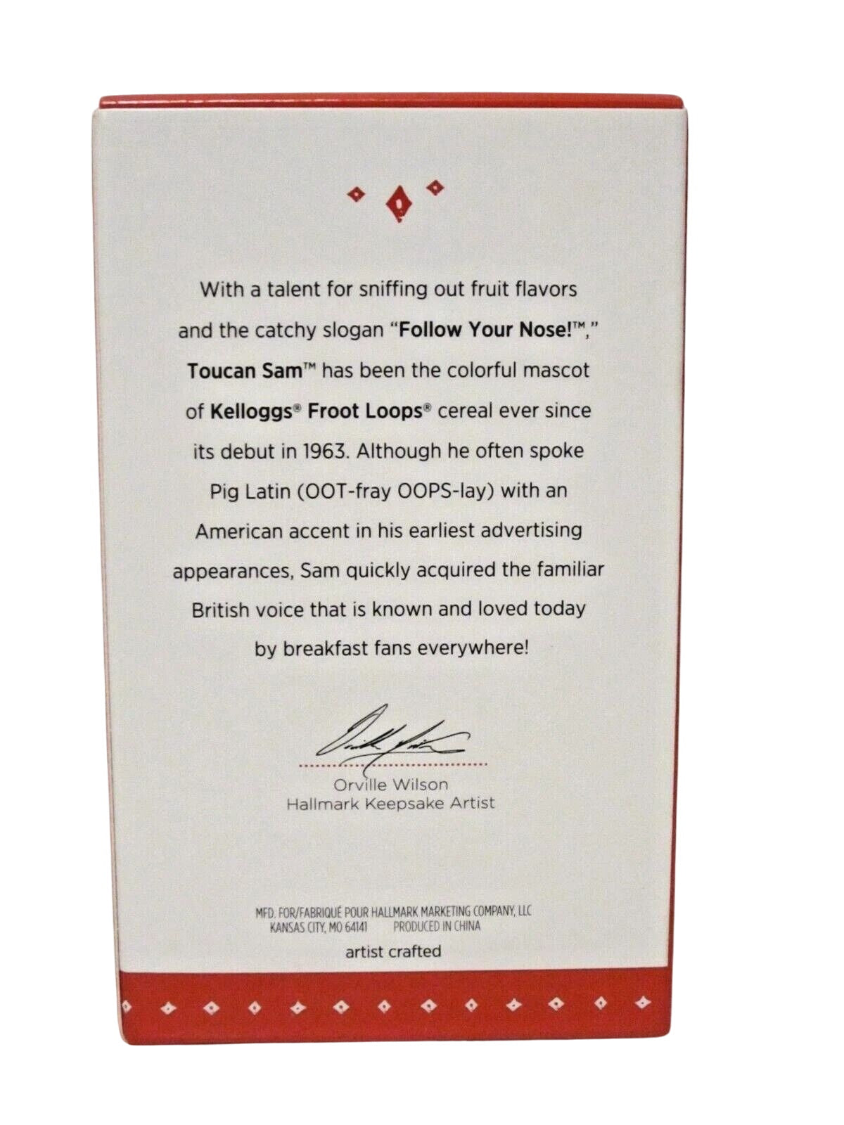 2015 Toucan Sam Hallmark Ornament (Kellogg's) QXI2359