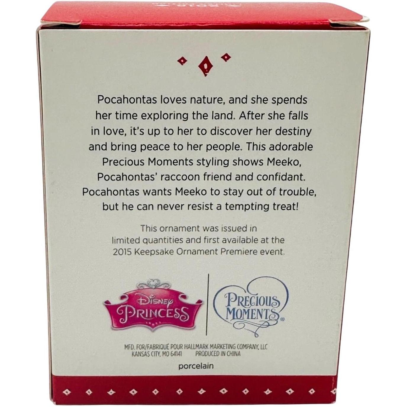 2015Disney Pocahontas Hallmark Ornament (Precious Moments) QXE3717