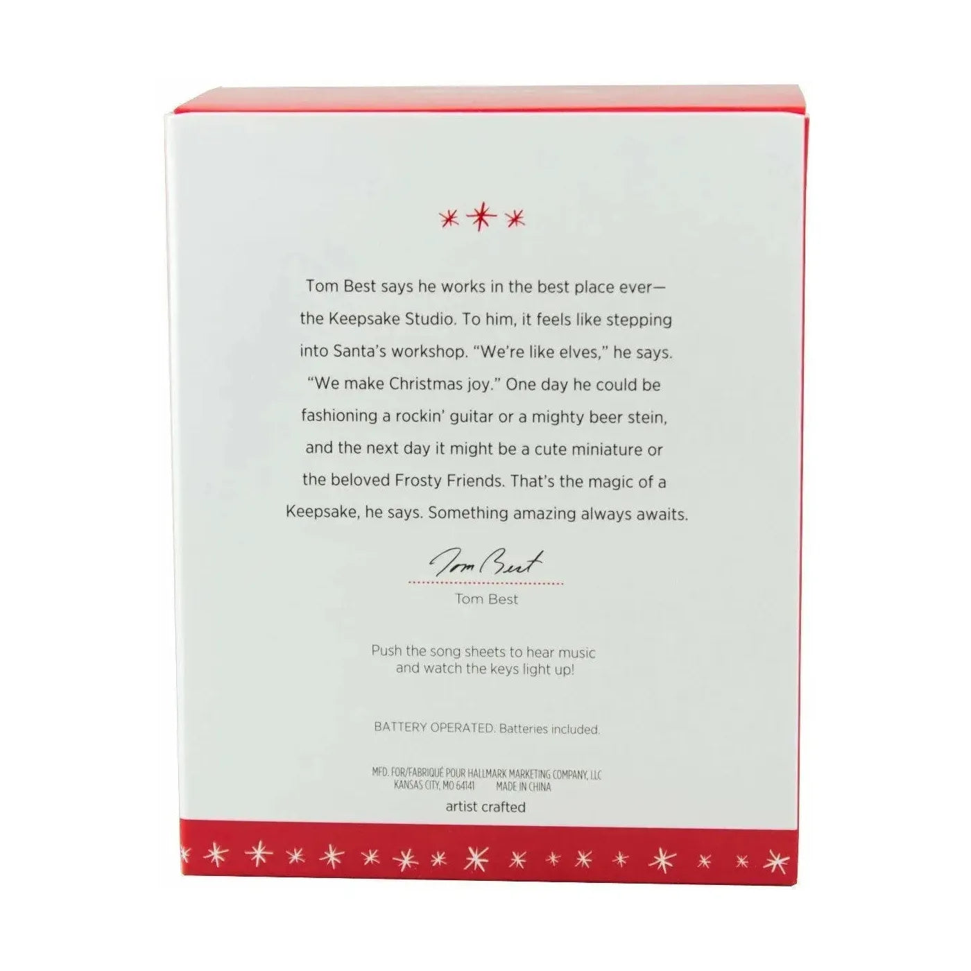 2016 Caroling Piano Hallmark Ornament (Music) QGO1414