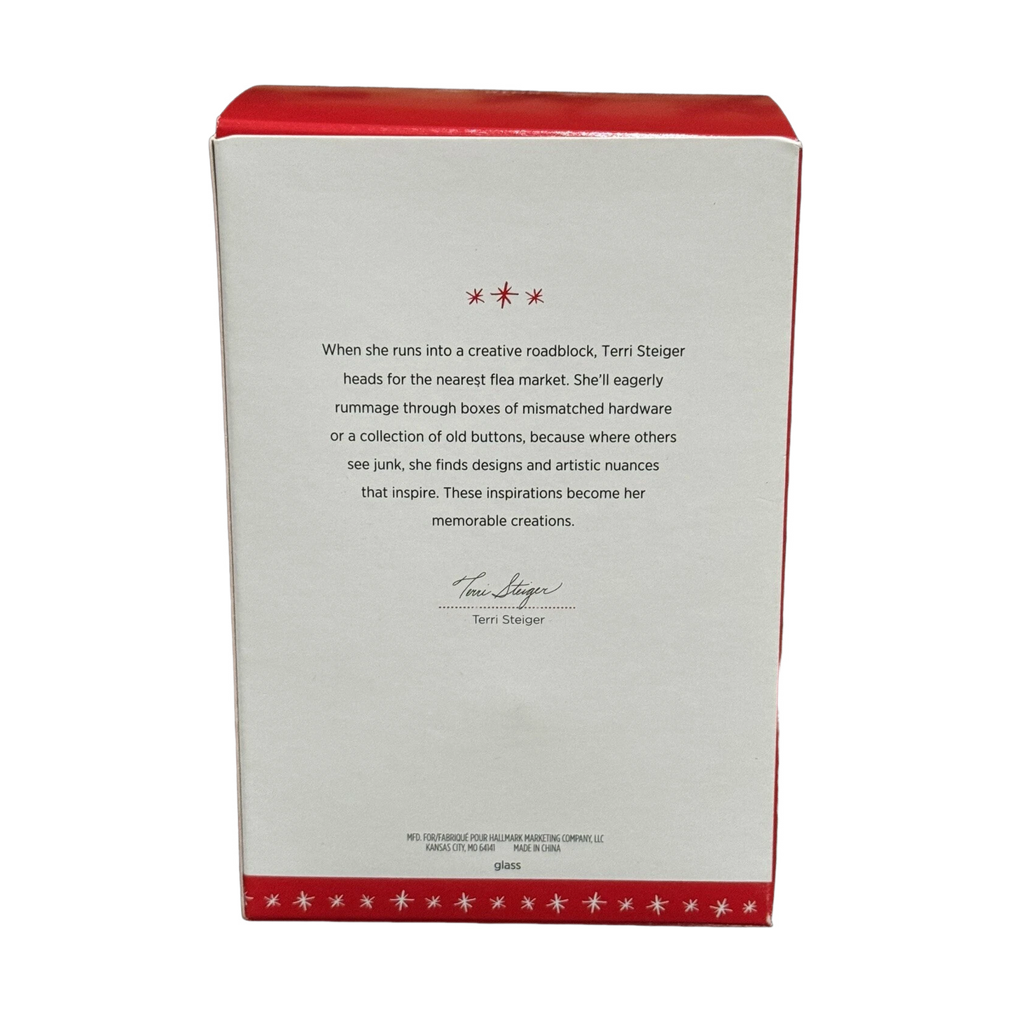 2016 Christmas Commemorative #4 - GoldGlass Ball Hallmark Ornament (Christmas Commemorative) QX9124