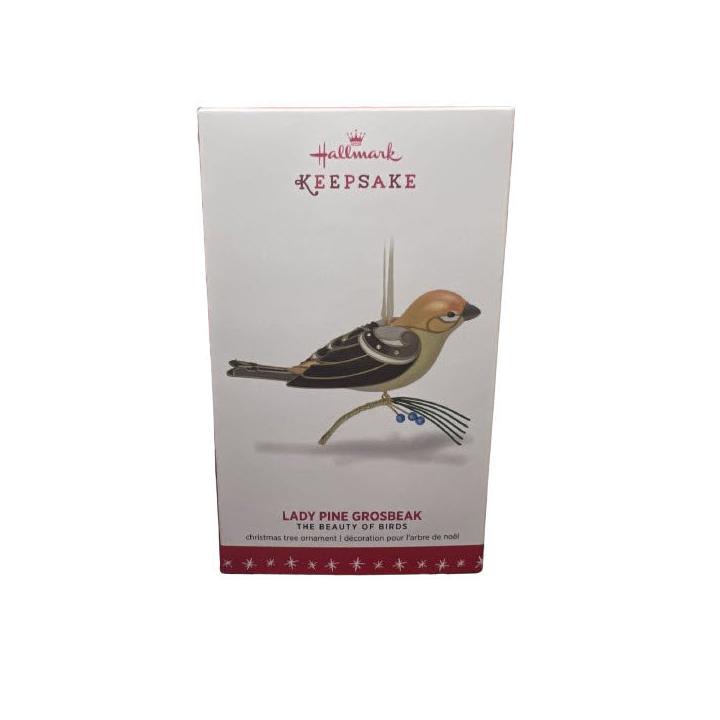 2016 Lady Pine Grosbeak Hallmark Ornament (Beauty of Birds) QXE3134