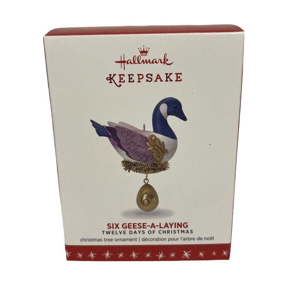 2016 Six Geese-A-Laying Hallmark Ornament (Twelve Days of Christmas) QX9161