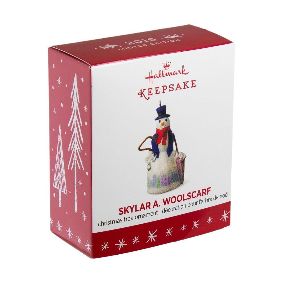 2016 Skylar A. Woolscarf Hallmark Ornament (Snowtop Lodge) QXE3124