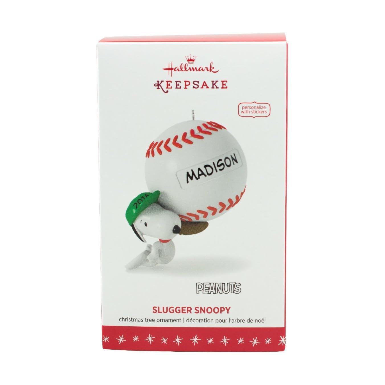 2016 Slugger Snoopy Hallmark Ornament (Peanuts) QXI3321