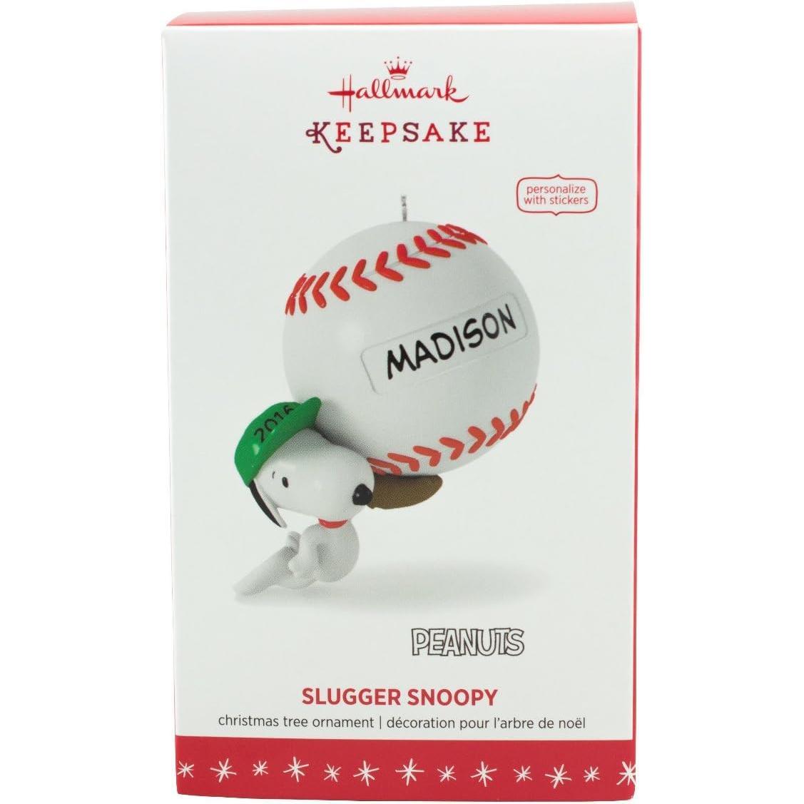 2016 Slugger Snoopy Hallmark Ornament (Peanuts) QXI3321
