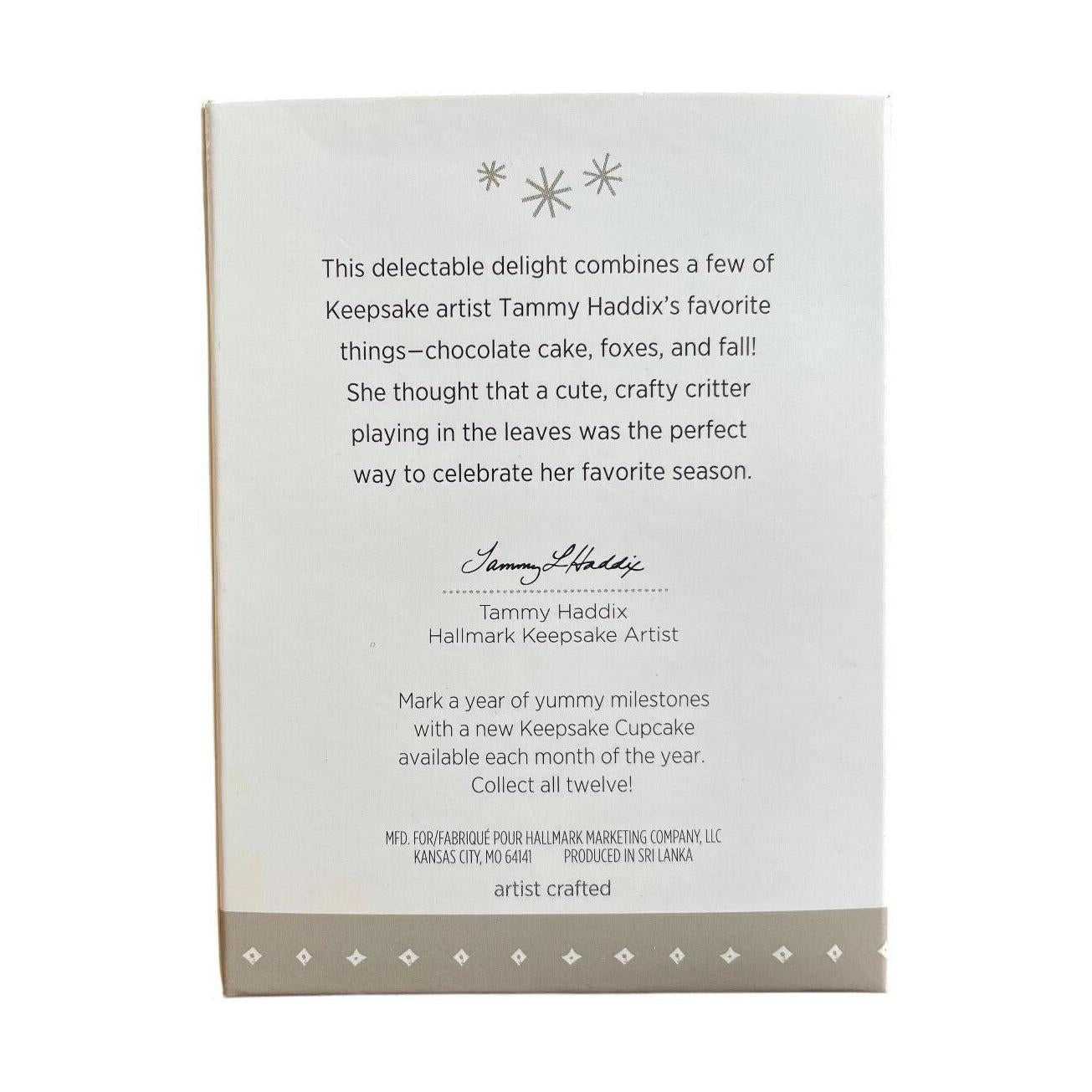 2016 Sly and Sweet Hallmark Ornament (Keepsake Cupcake) QHA1037