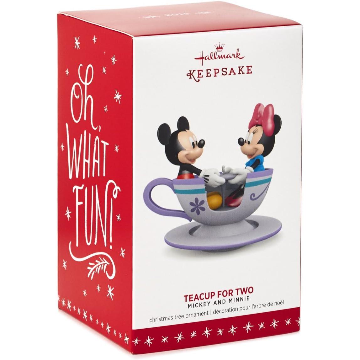 2016 Teacup for Two Hallmark Ornament (Mickey Mouse & Friends) QXD6021