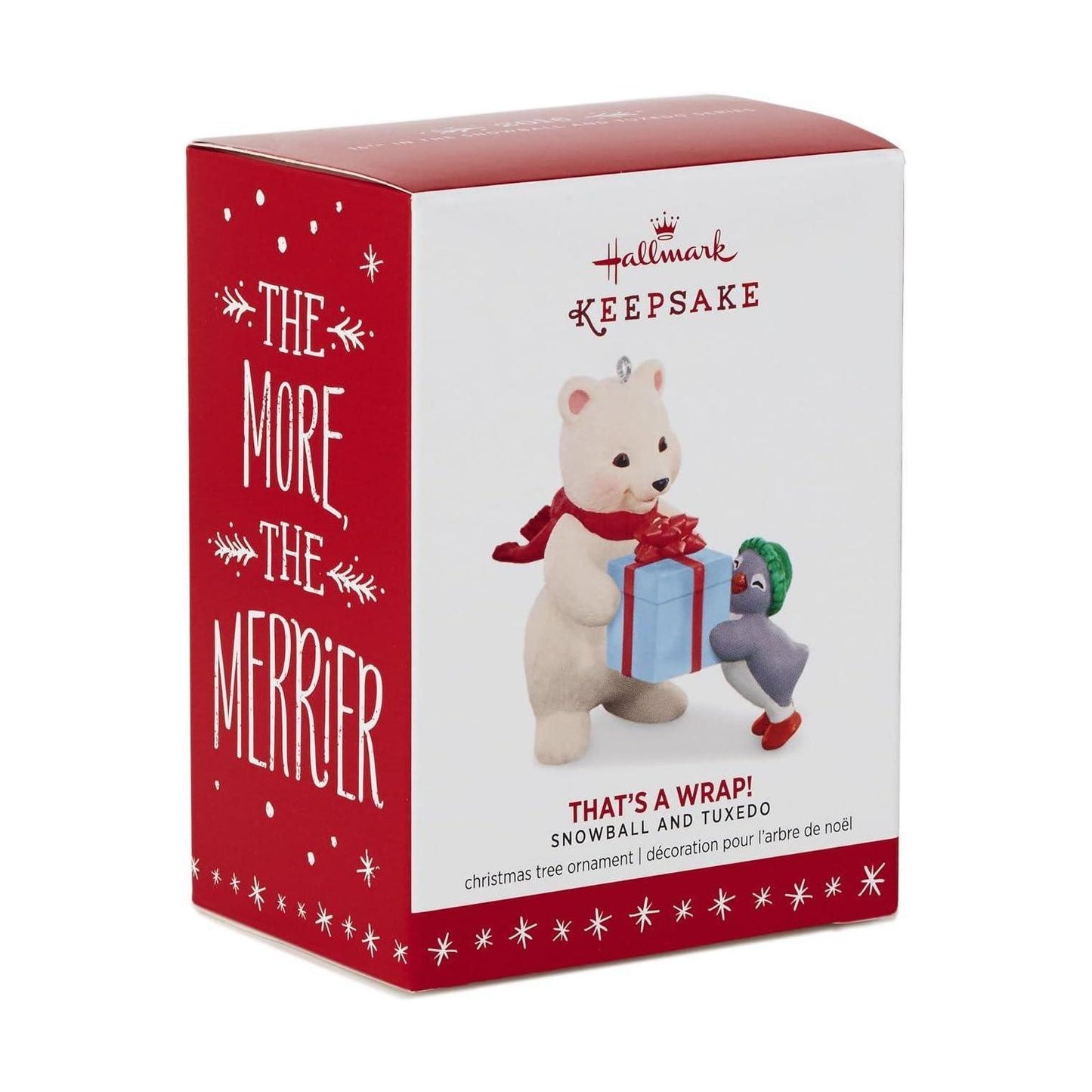 2016 That's a Wrap Hallmark Ornament (Snowball and Tuxedo) QX9154