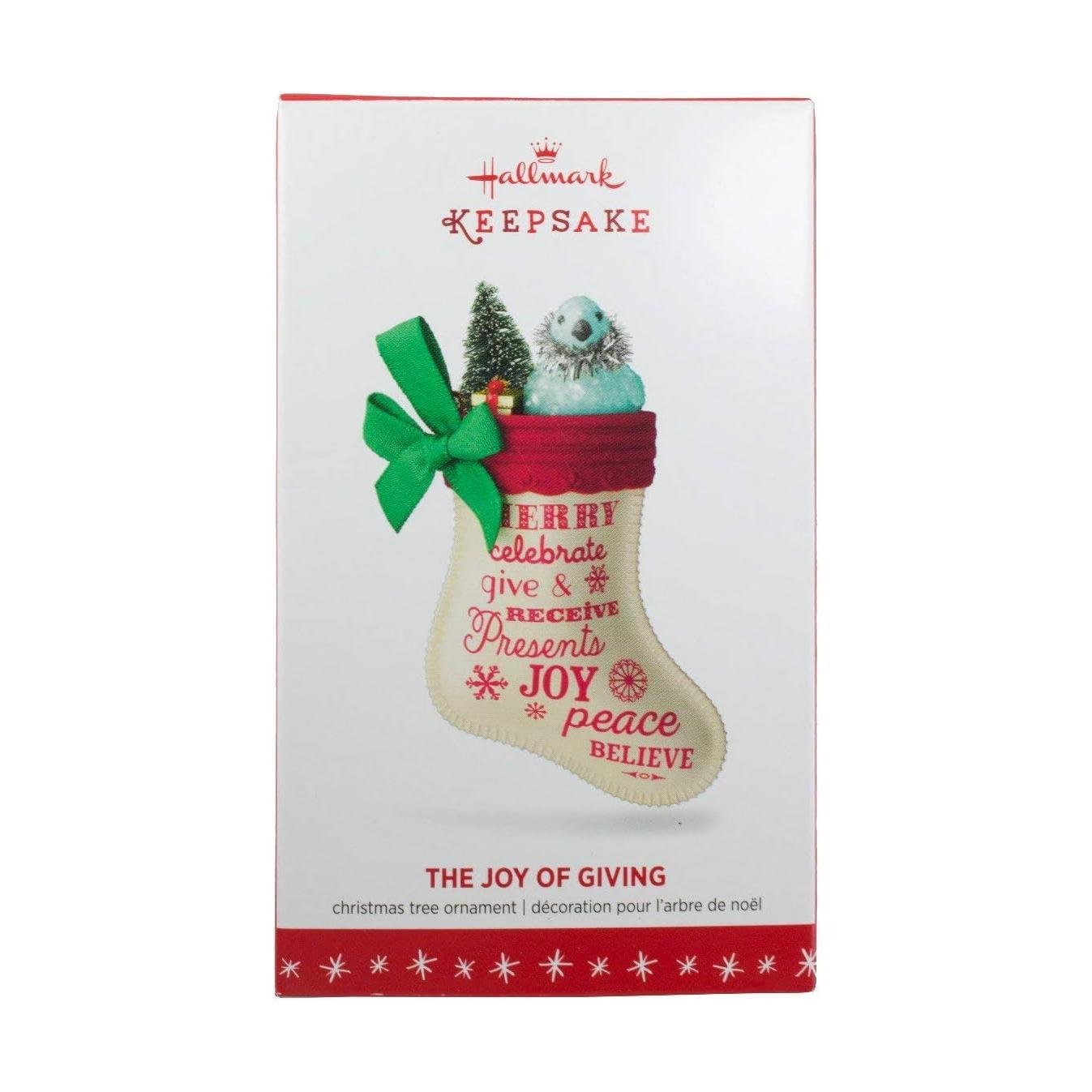2016 The Joy of Giving Hallmark Ornament (Stocking) QGO1471
