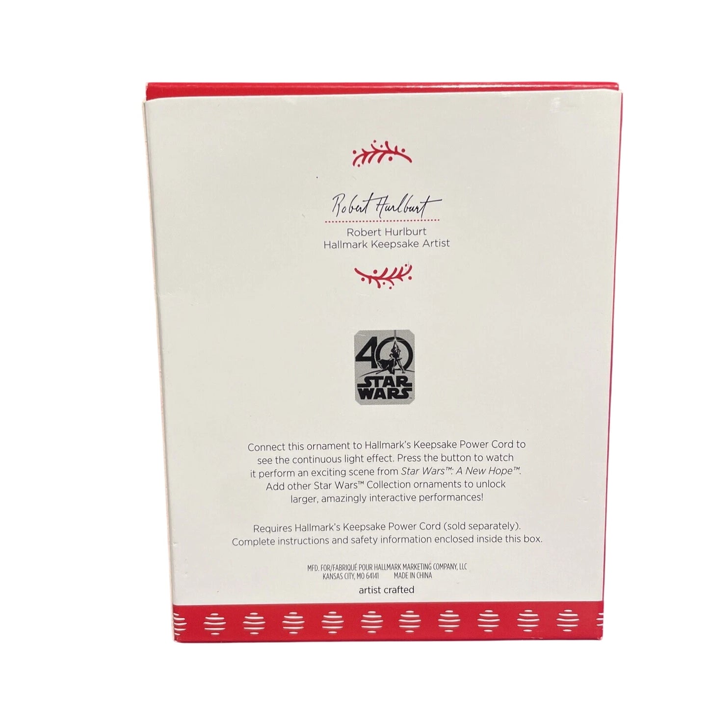 2017 Darth Vader's Tie Fighter Hallmark Ornament (Star Wars) QXI1522