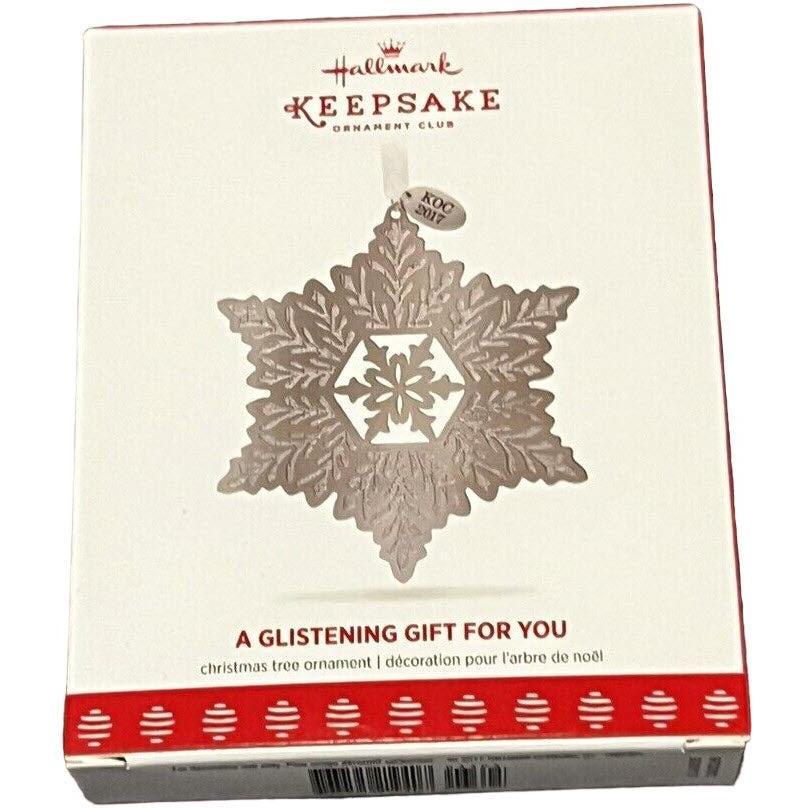 2017 A Glisterning Gift For You Hallmark Ornament (Snowflake) LPR3305