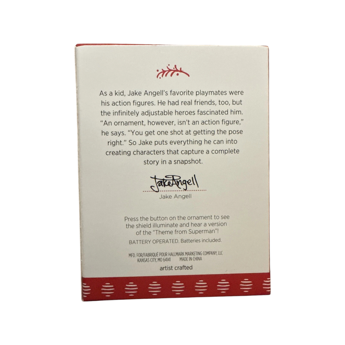 2017 A Symbol of Hope Hallmark Ornament (Super Heroes) QXI2202