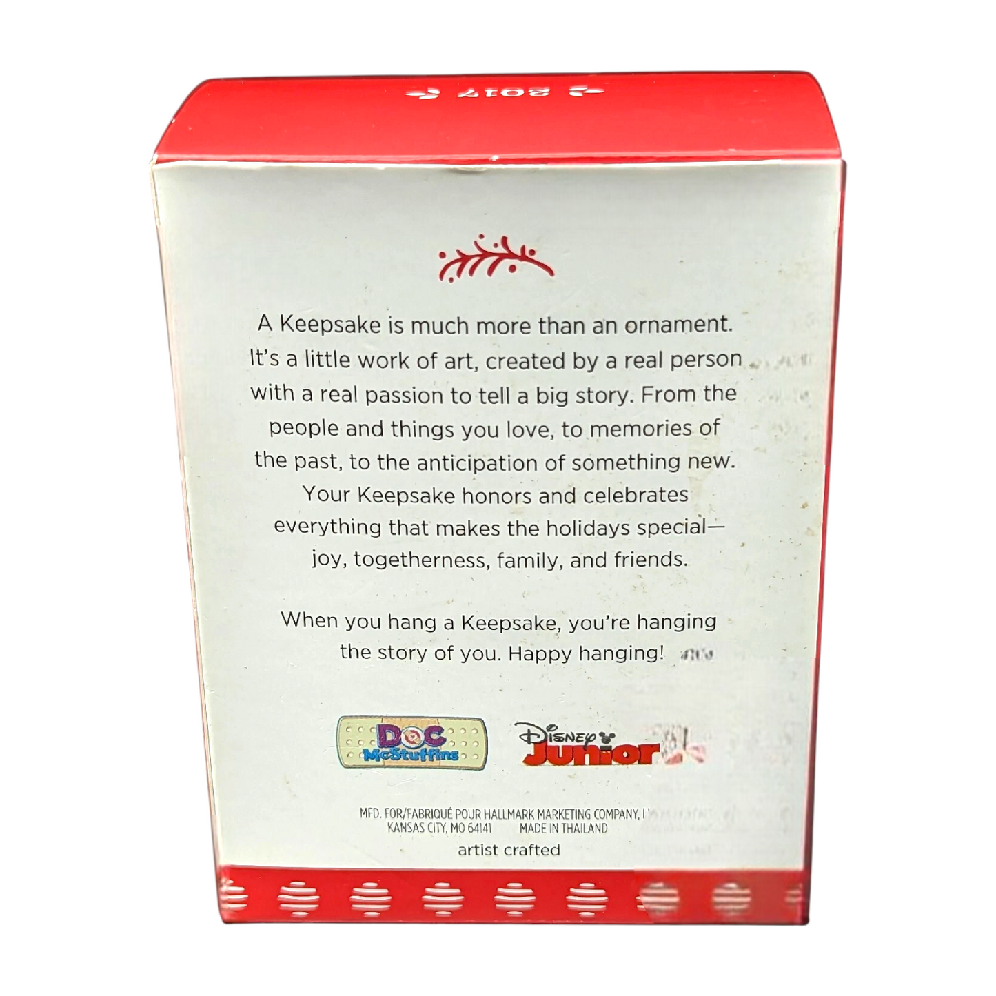 2017 Doc and Lambie Hallmark Ornament (Doc McStuffins) QXD6282