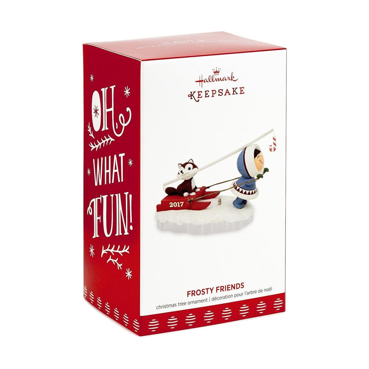 2017 Dog on Sled Hallmark Ornament (Frosty Friends) QX9362