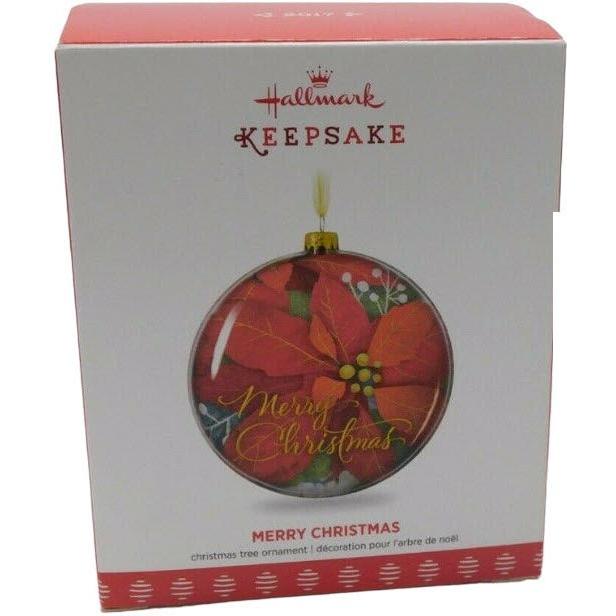 2017 Merry Christmas Hallmark Ornament (Flower) QGO1845