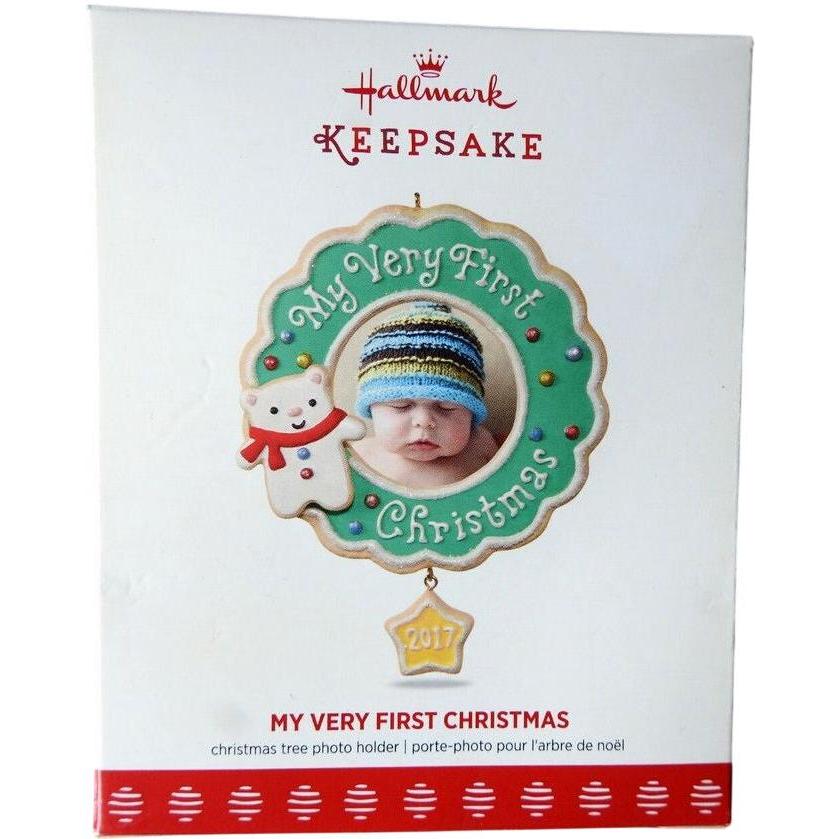 2017 My Very First Christmas - Photo Holder Hallmark Ornament (Baby's First Christmas) QGO1242