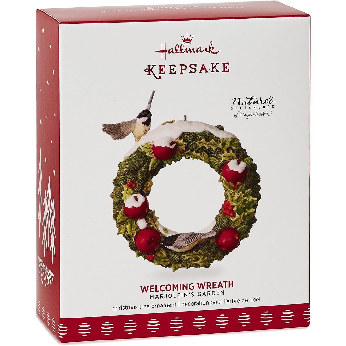 2017 Welcoming Wreath Hallmark Ornament (Nature's Sketchbook) QX9452