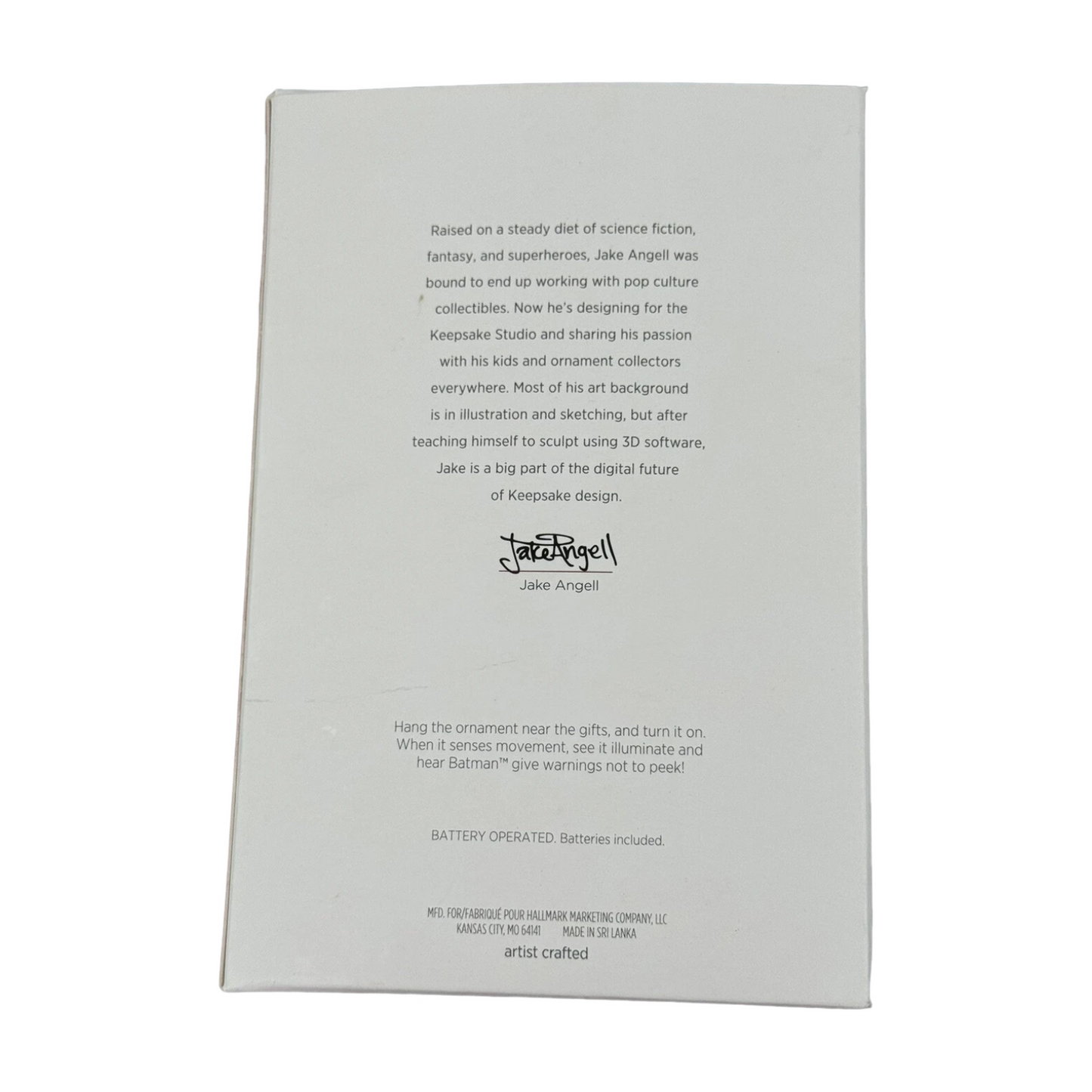 2018 Batman Peekbuster Hallmark Ornament (Super Heroes) QXI3423