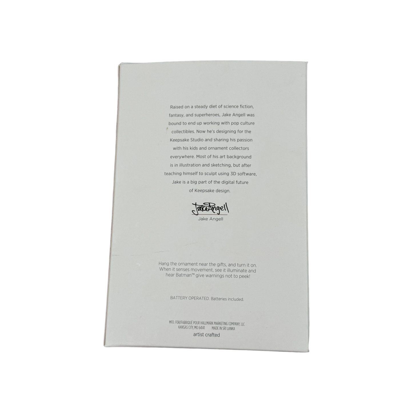 2018 Batman Peekbuster Hallmark Ornament (Super Heroes) QXI3423