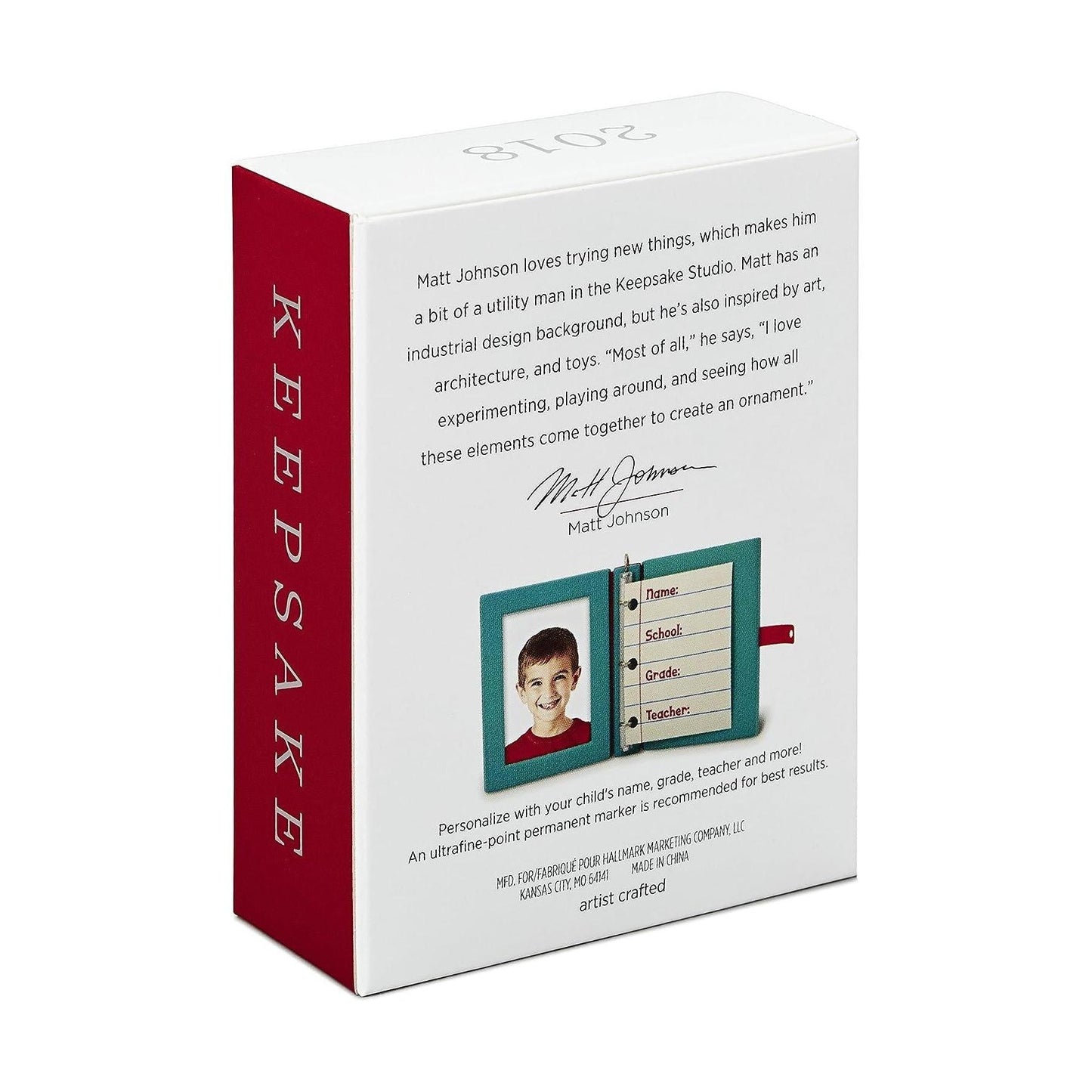 2018 School Hallmark Ornament (School) QGO2023