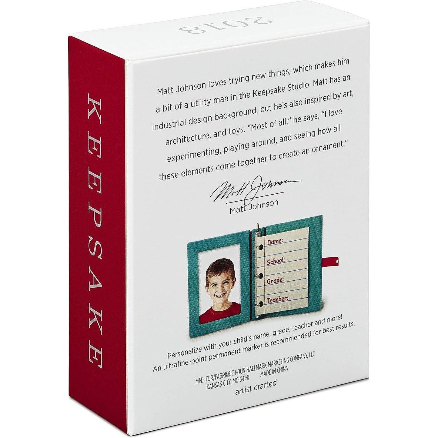 2018 School Hallmark Ornament (School) QGO2023