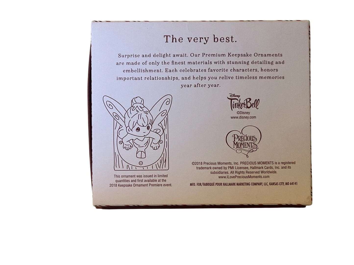 2018 Tinker Bell Hallmark Ornament (Disney) QXE3143