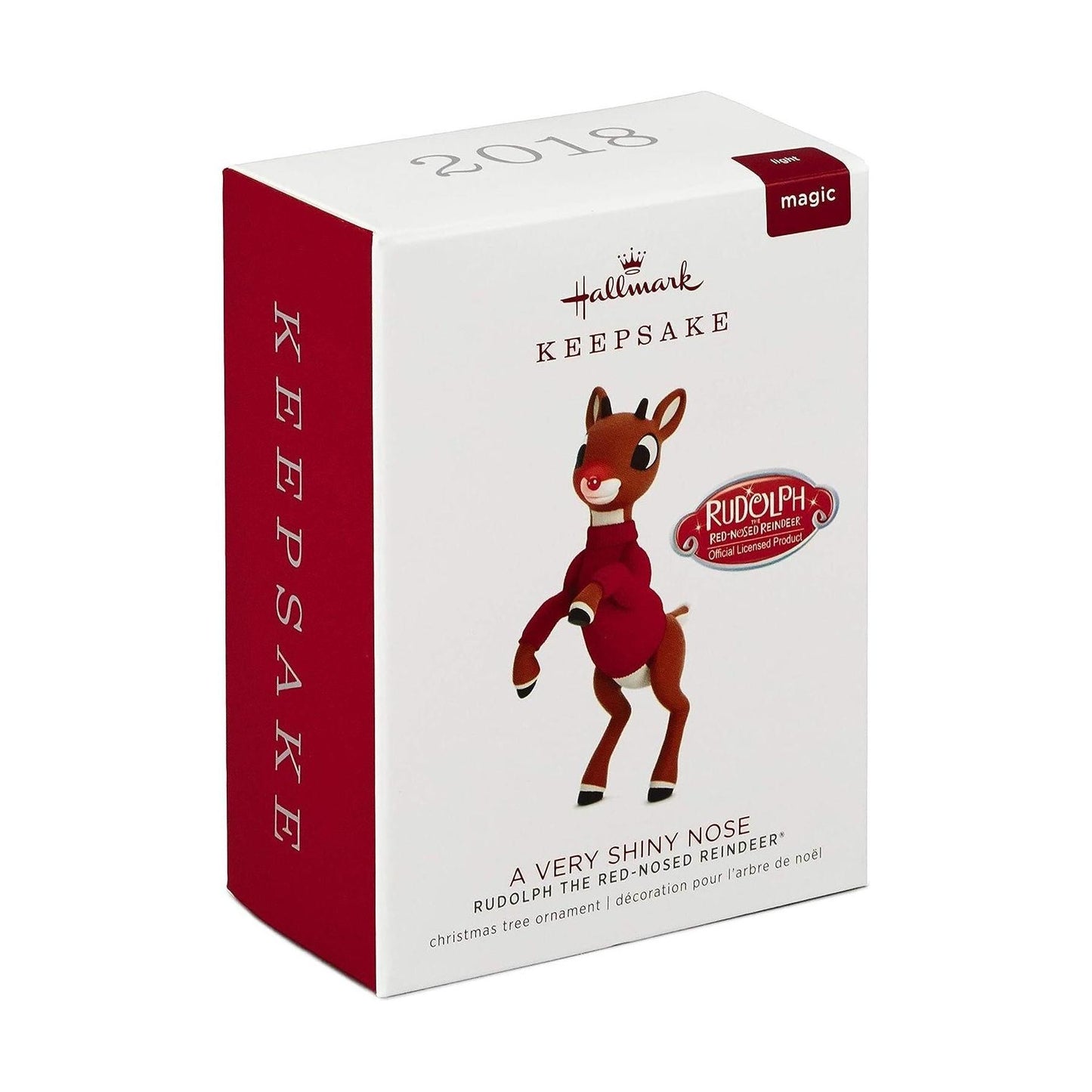 2018 A Very Shiny Nose Hallmark Ornament (Rudolph the Red-Nosed Reindeer) QXI3246
