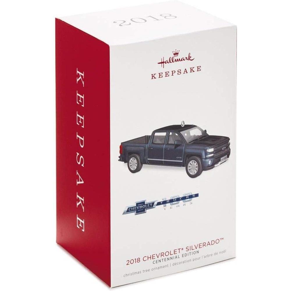 2018 Chevrolet Silverado Centennial Edition Hallmark Ornament (All-American Trucks) QXI3196