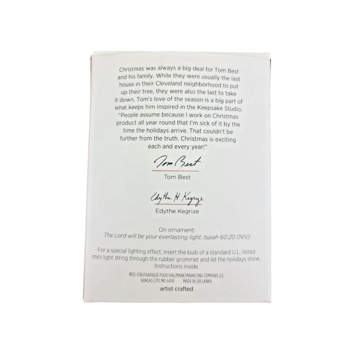 2018 Everlasting Light Hallmark Ornament (Church) QGO1946