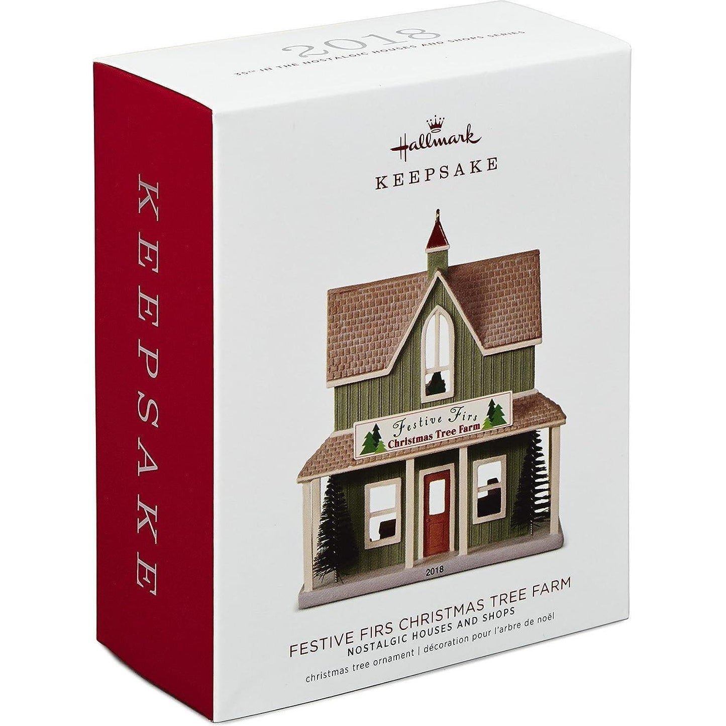 2018 Festive Firs Christmas Tree Farm Hallmark Ornament (Nostalgic Houses and Shops) QX9426