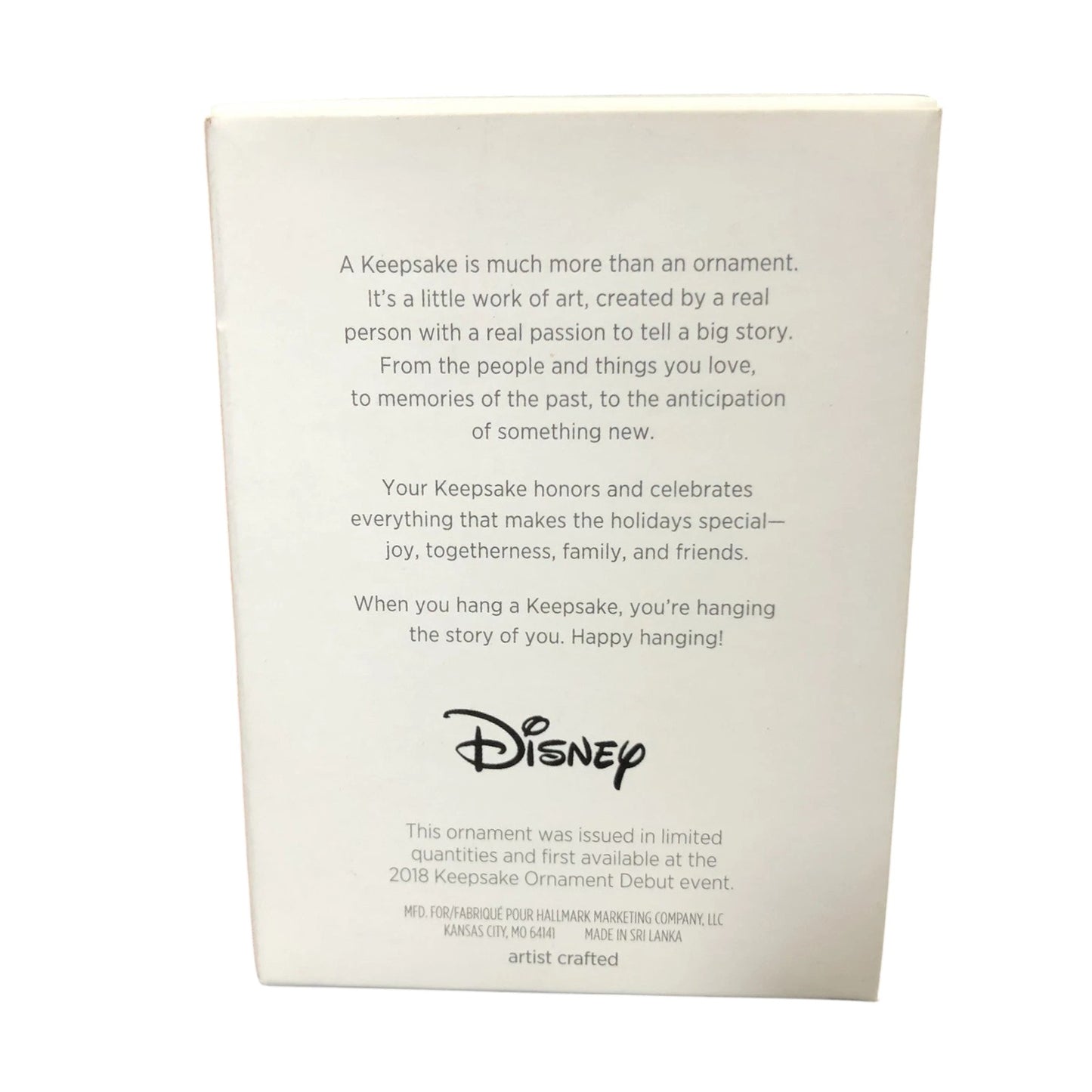 2018 Jimny Cricket Hallmark Ornament (Pinocchio) QXE3103