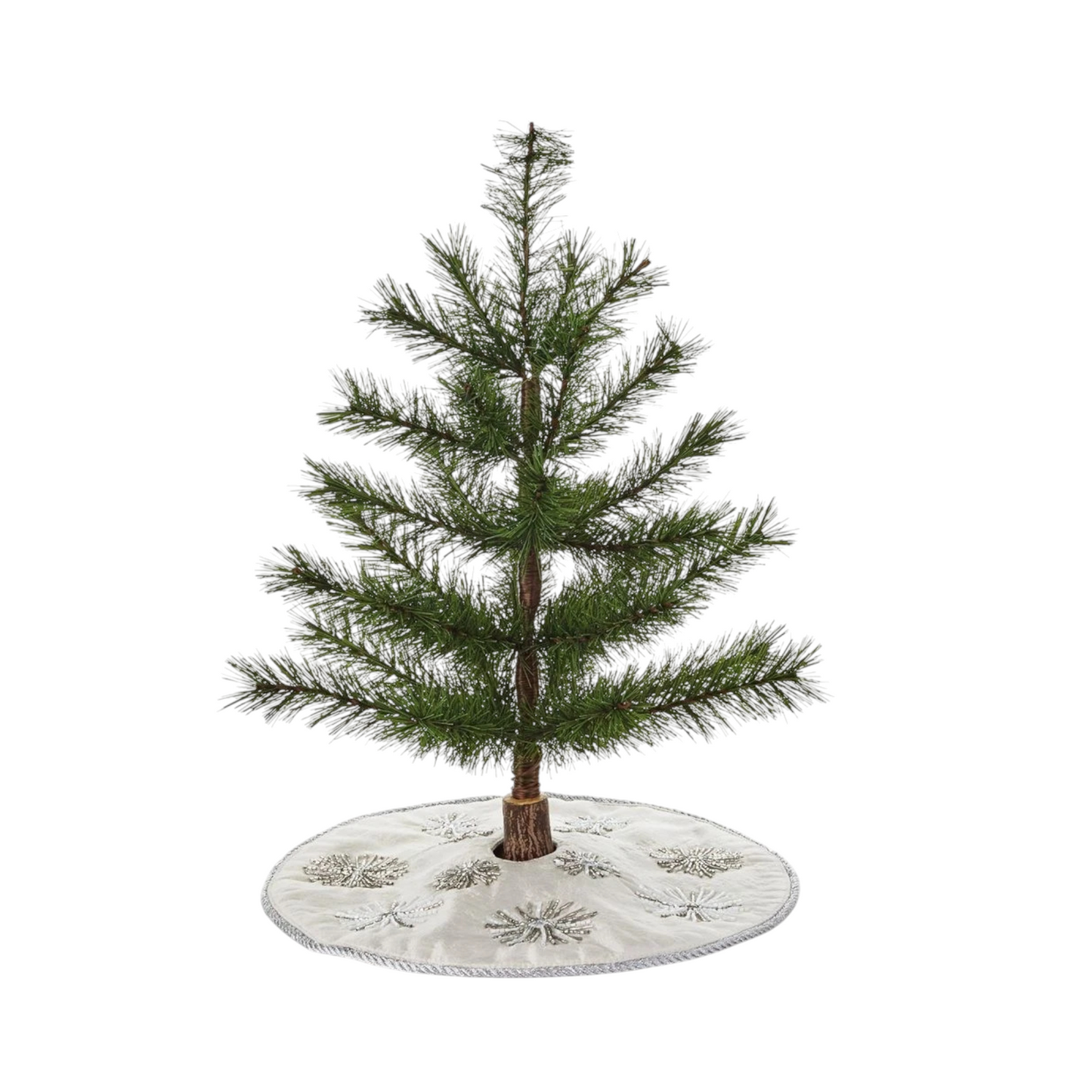 2018 Miniature Tree Skirt Hallmark Ornament (Snowflake) QSB6056