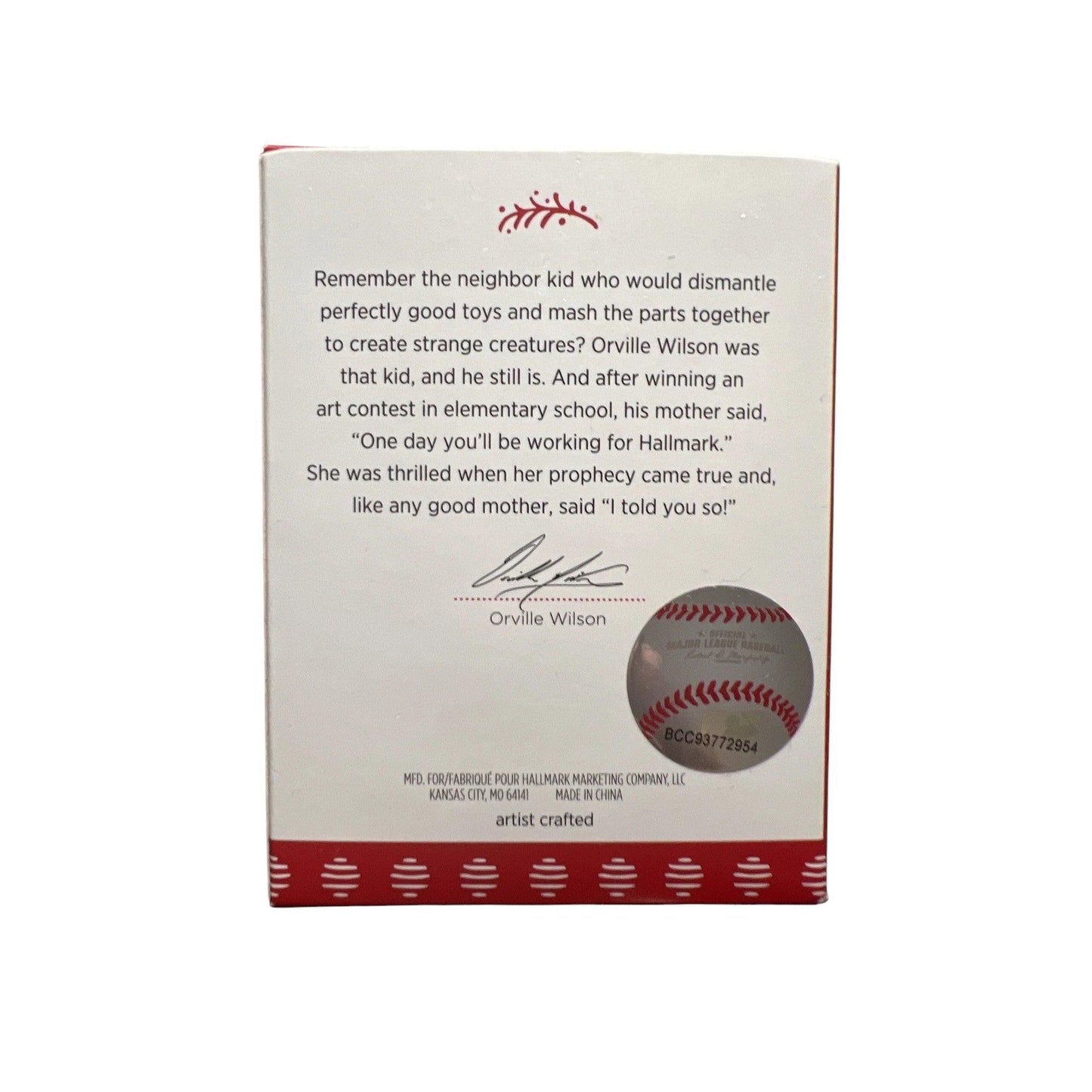 2018 San Francisco Giants - At the Ballpark Hallmark Ornament (Baseball Jerseys) QSR1592