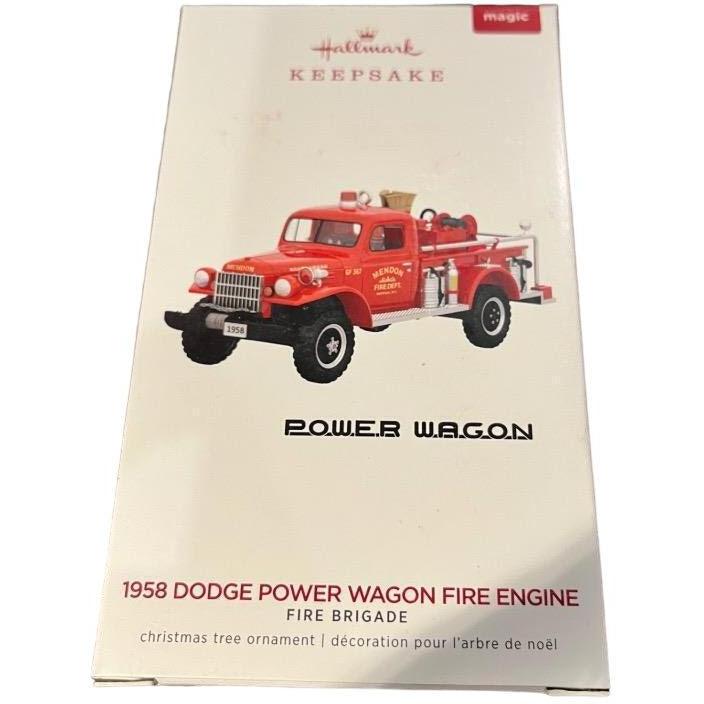 2019 1958 Dodge Power Wagon Fire Engine Hallmark Ornament (Fire Brigade) QXR9149