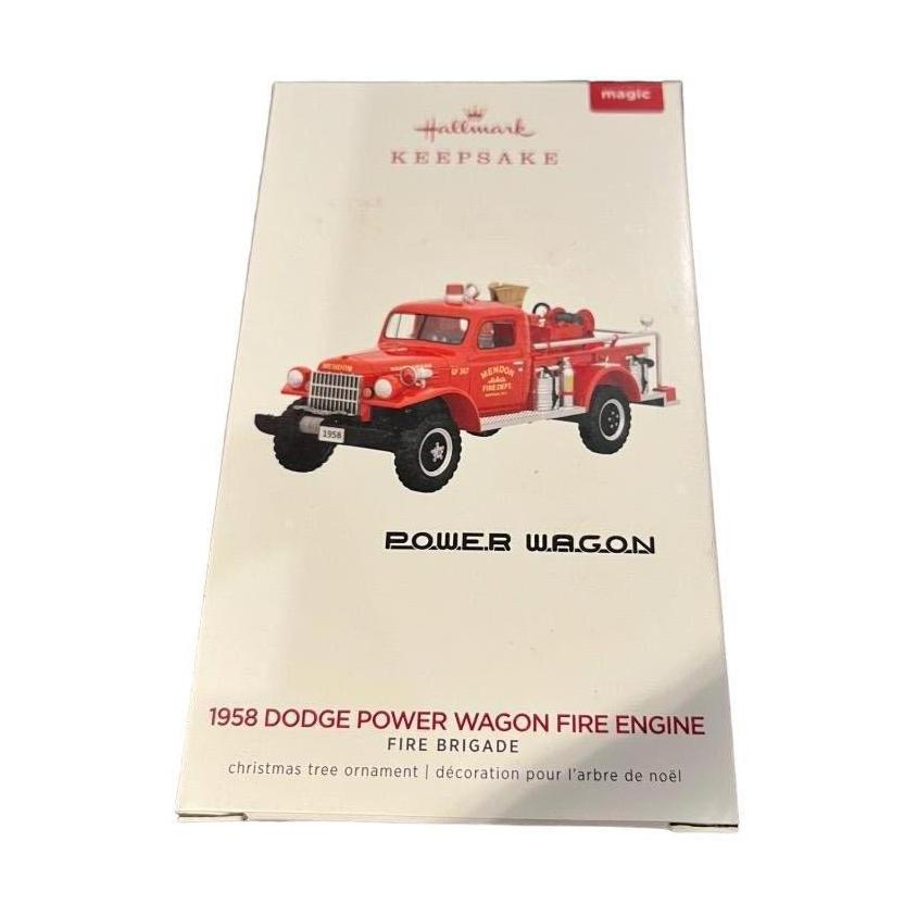 2019 1958 Dodge Power Wagon Fire Engine Hallmark Ornament (Fire Brigade) QXR9149