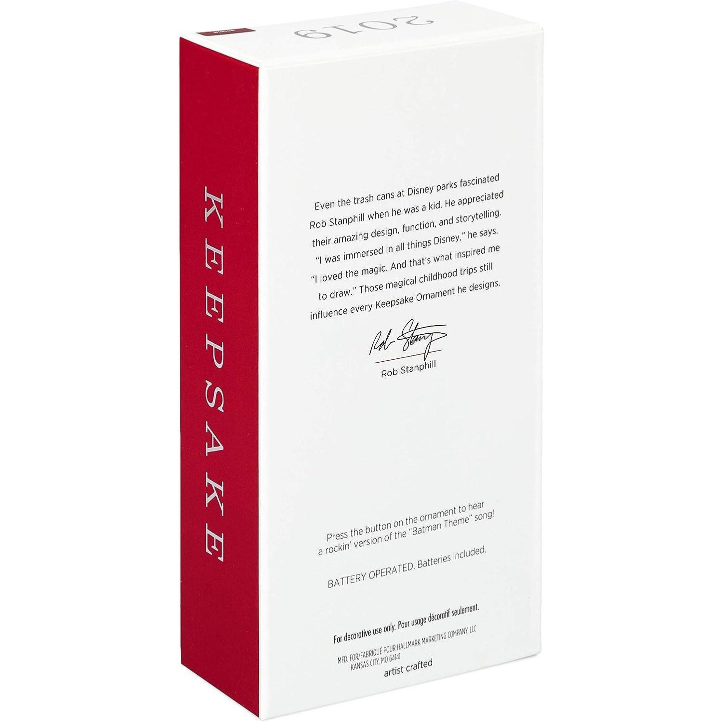 2019 Batman Rocks! Hallmark Ornament (Super Heroes) QXI3797