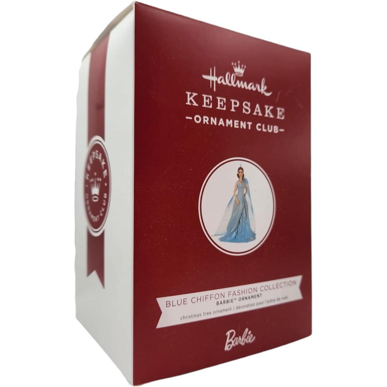 2019 Blue Chiffon Fashion Collection Hallmark Ornament (Barbie) QXC5387