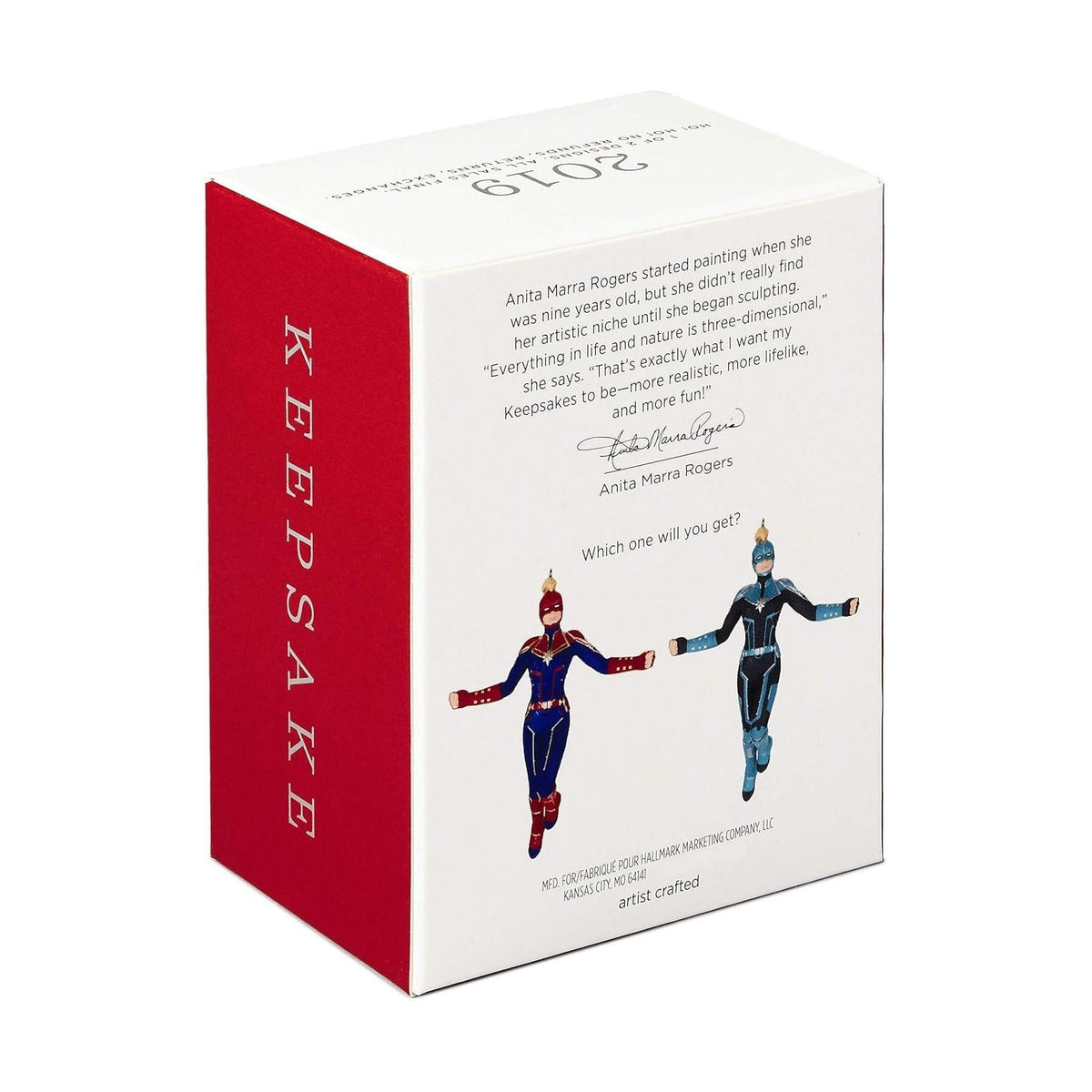 2019 Captain Marvel Mystery Box Hallmark Ornament (Super Heroes) QXI3509 Image5