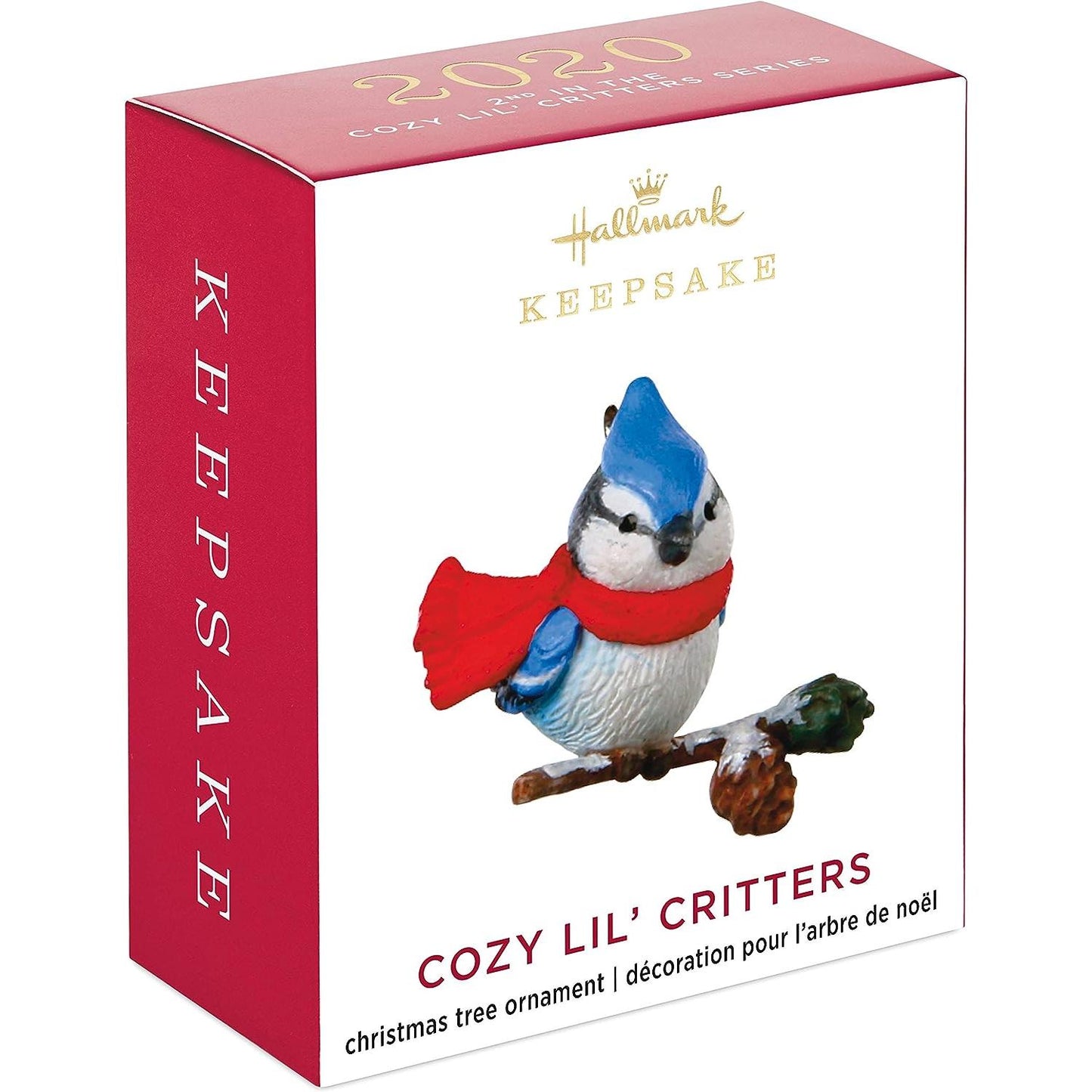2020 Cozy Lil' Critters #2 — Blue Jay Hallmark Ornament (Cozy Lil' Critters) QXM8251