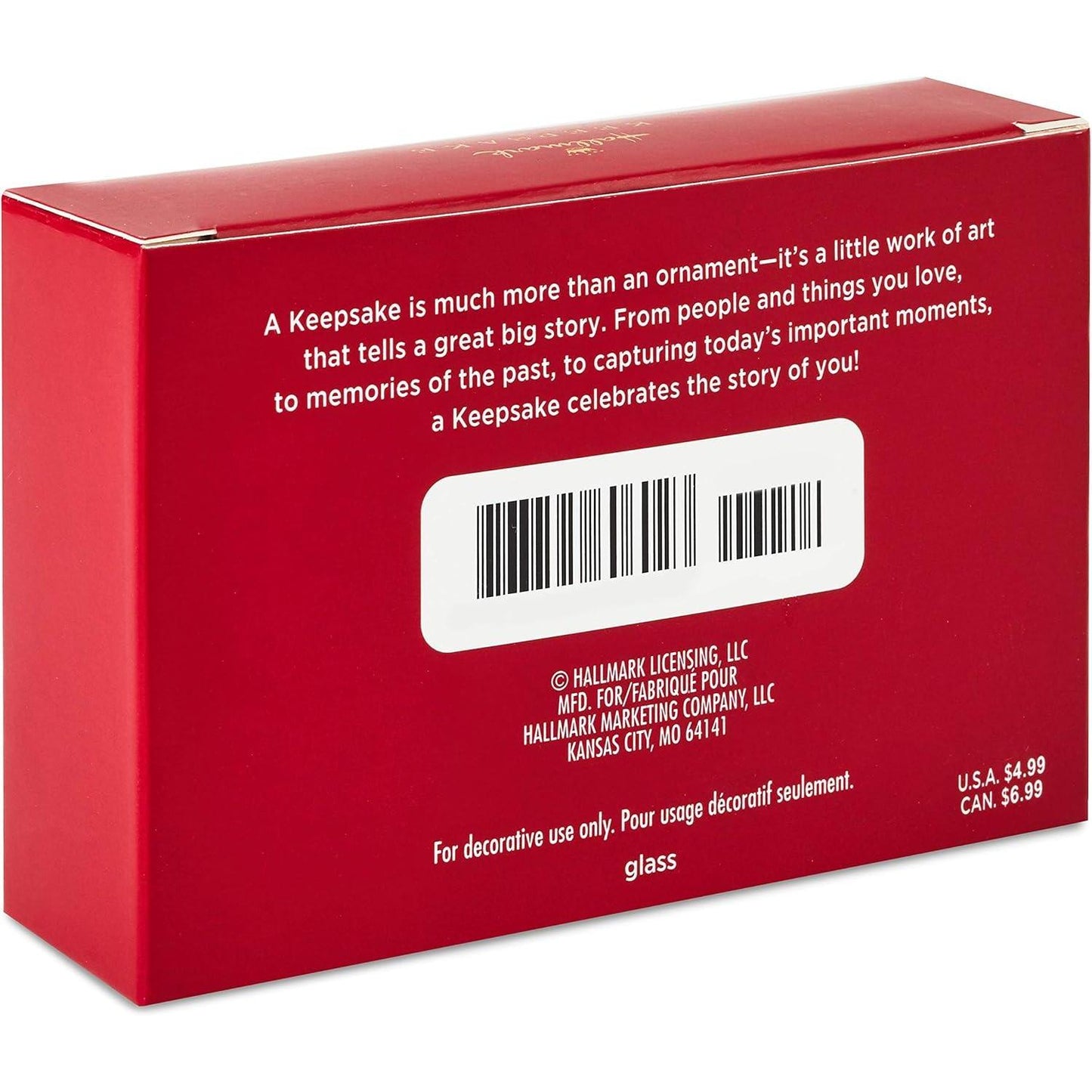 2020 Red and Green Miniature Hallmark Ornament (Ball) QSB6214