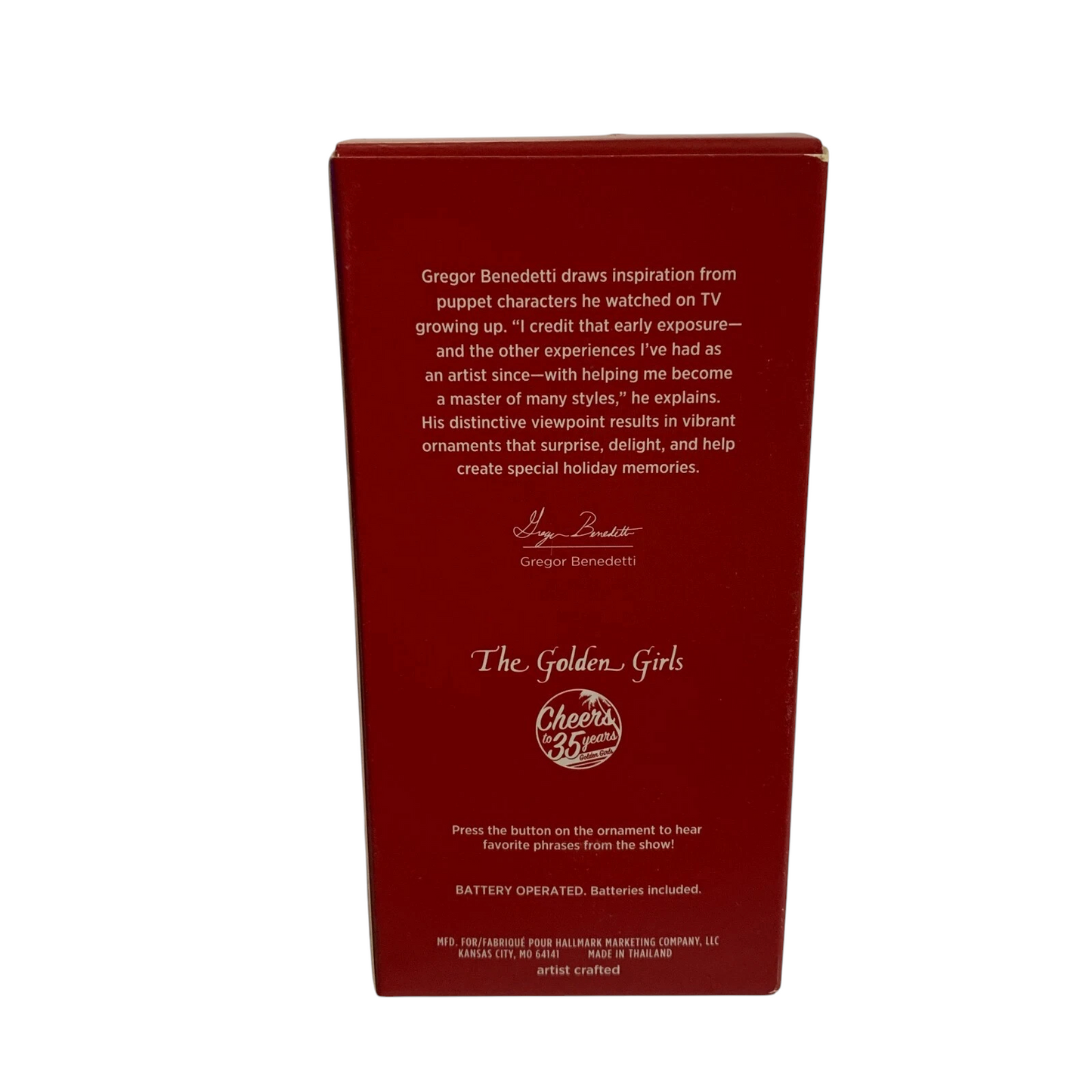 2020 Rose Nylund Hallmark Ornament (The Golden Girls) QXI6181