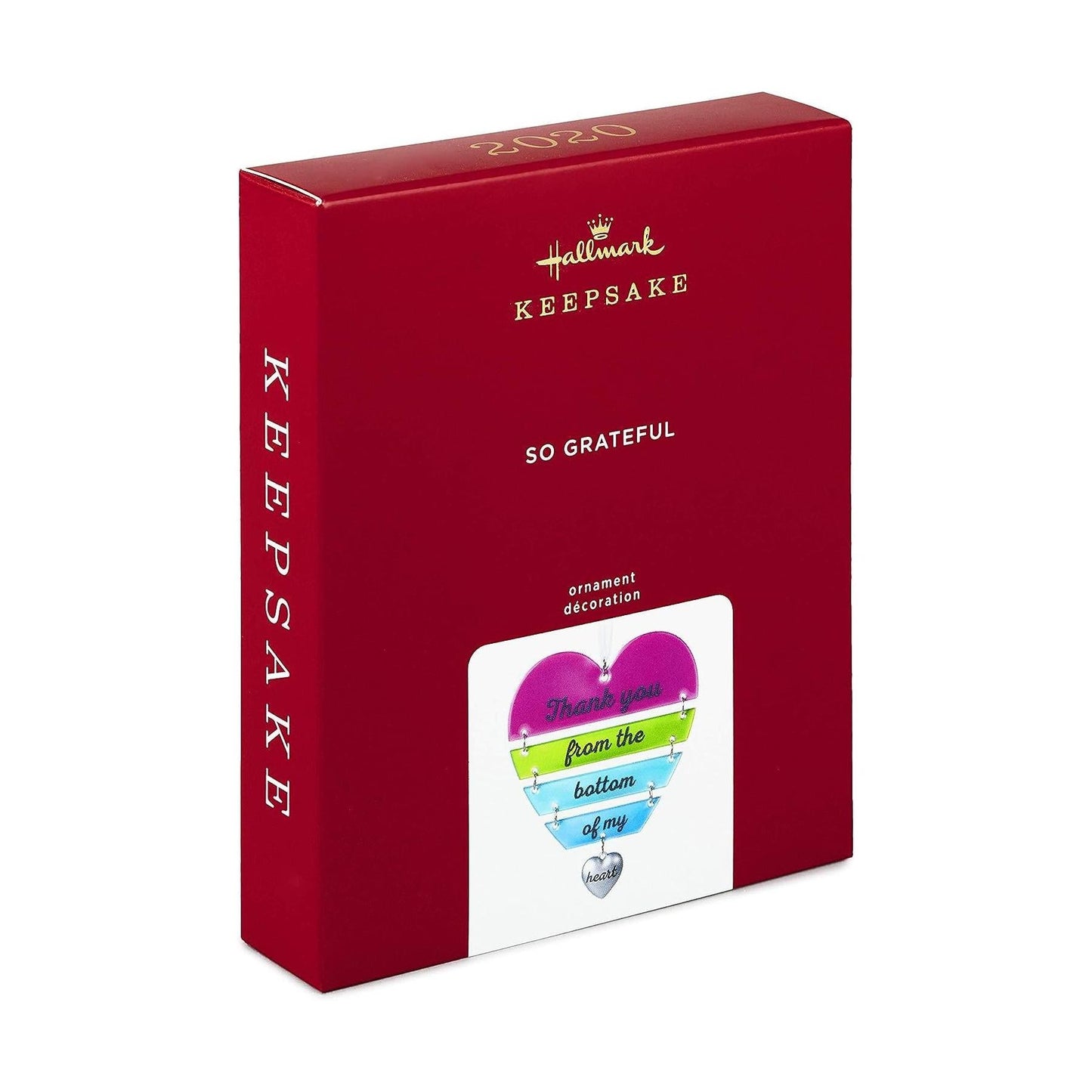2020 So Grateful Hallmark Ornament (Heart) QHX4011