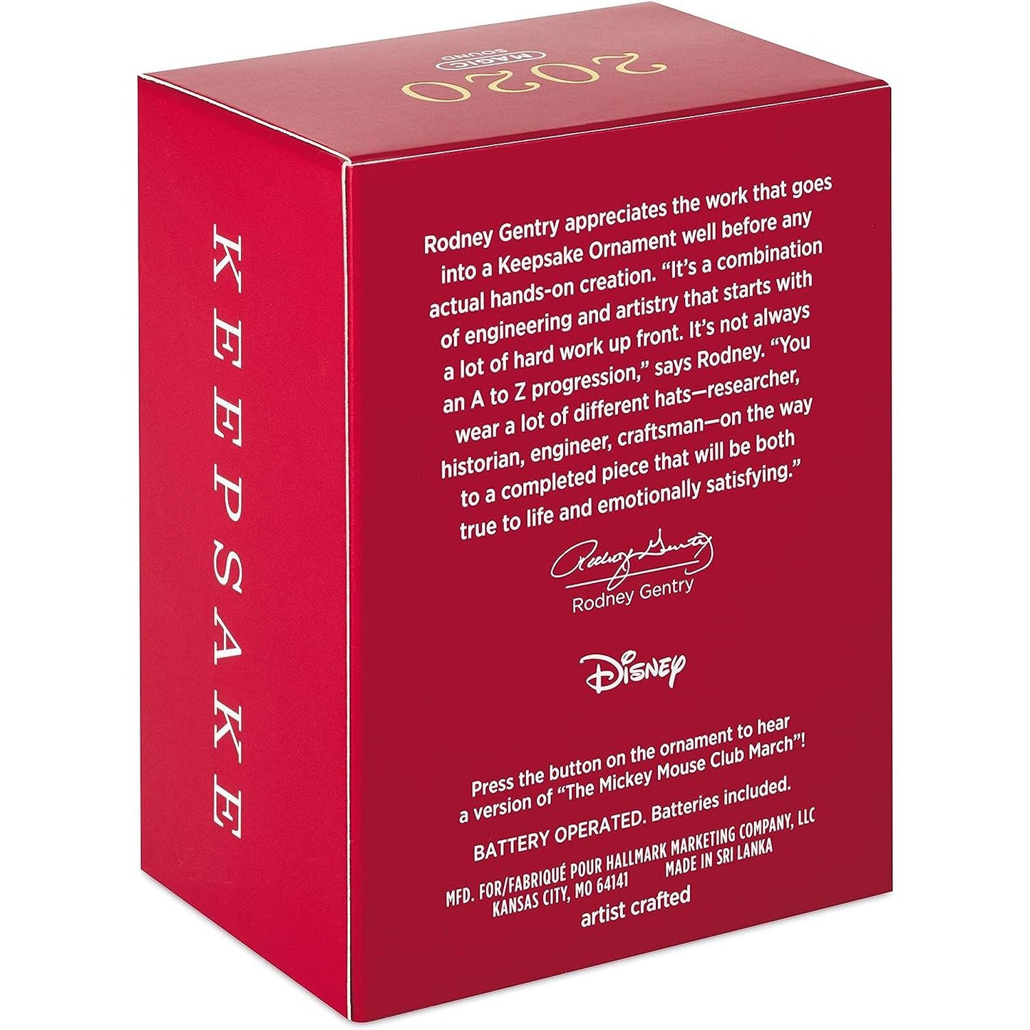 2020 The Mickey Mouse Club 65th Anniversary Hallmark Ornament (Disney) QXD6481