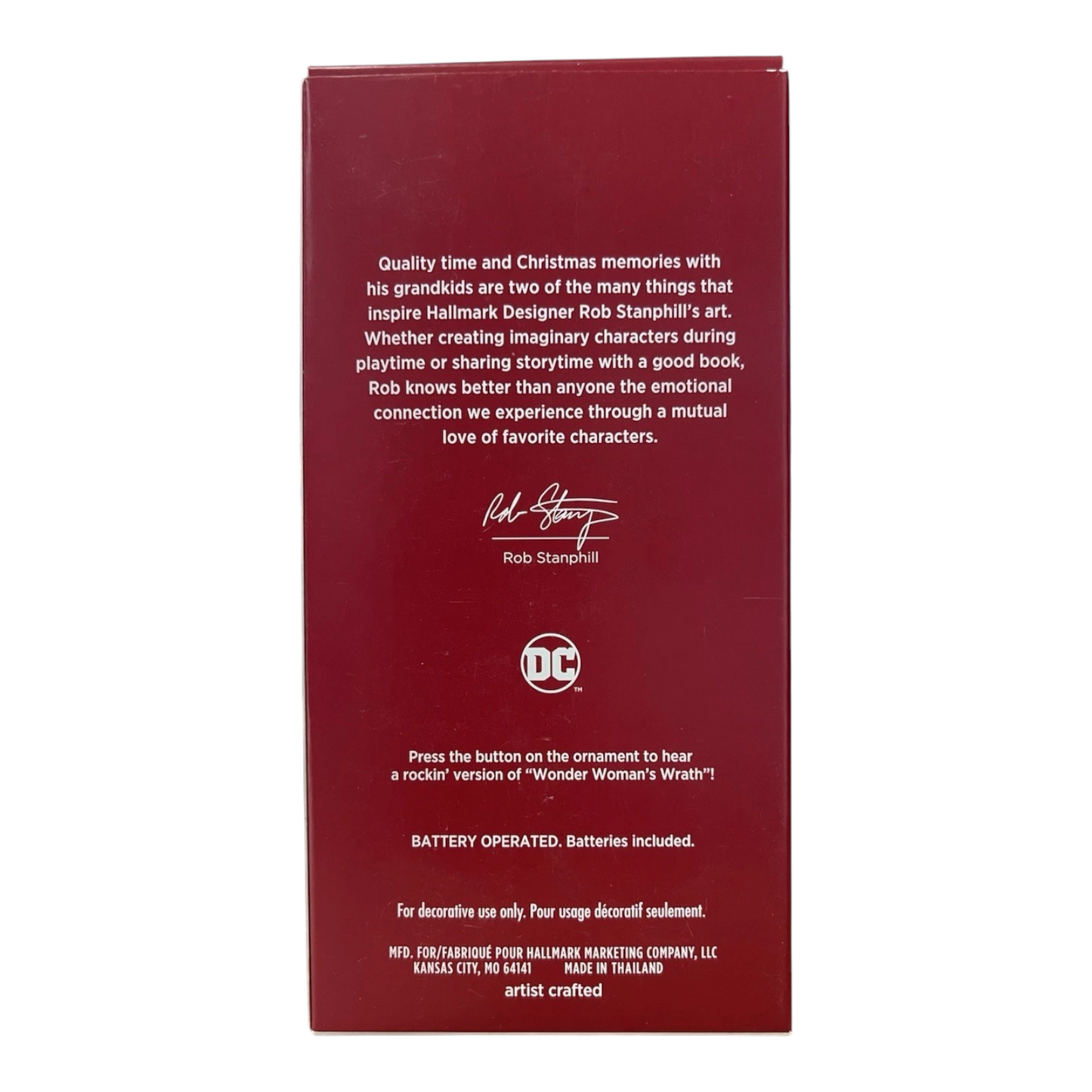 2020 Wonder Woman Rocks! Hallmark Ornament (Super Heroes) QXI2401