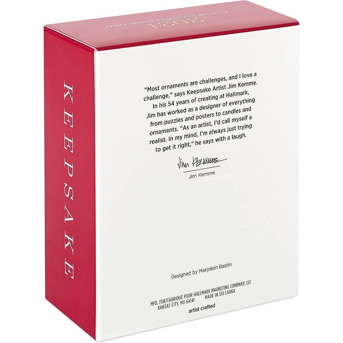 QXR9205 2021 Christmas Cardinals Marjolein's Garden Image4