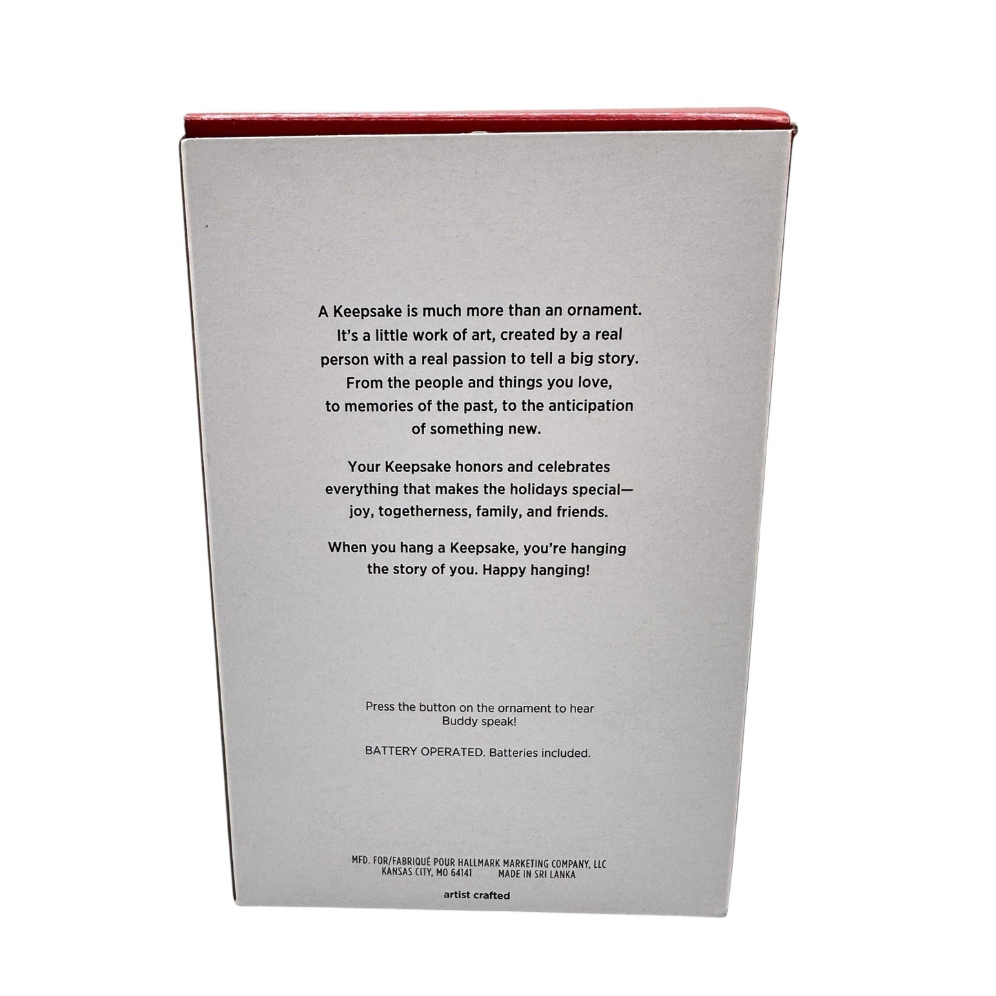 2021 Buddy The Elf Hallmark Ornament (Elf Movie) QXI7095