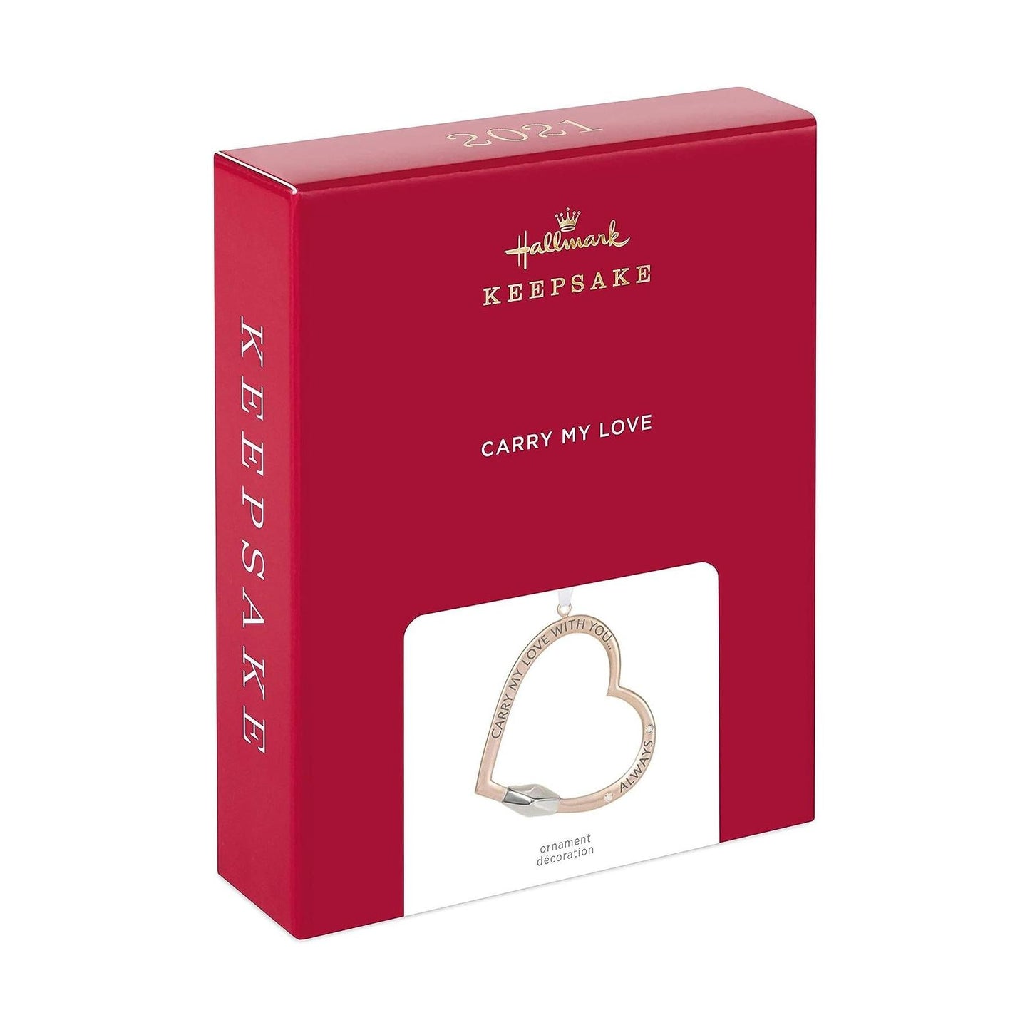 2021 Carry My Love Hallmark Ornament (Heart) QHX4015