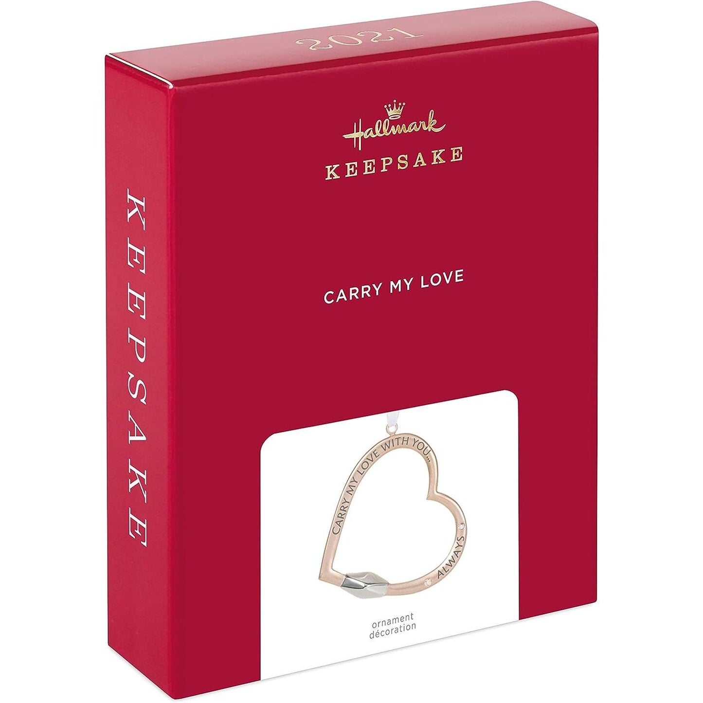 2021 Carry My Love Hallmark Ornament (Heart) QHX4015