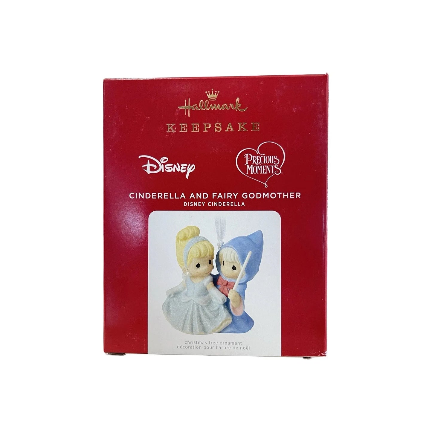 2021 Cinderella and Fairy Godmother Hallmark Ornament (Precious Moments) QXE3205