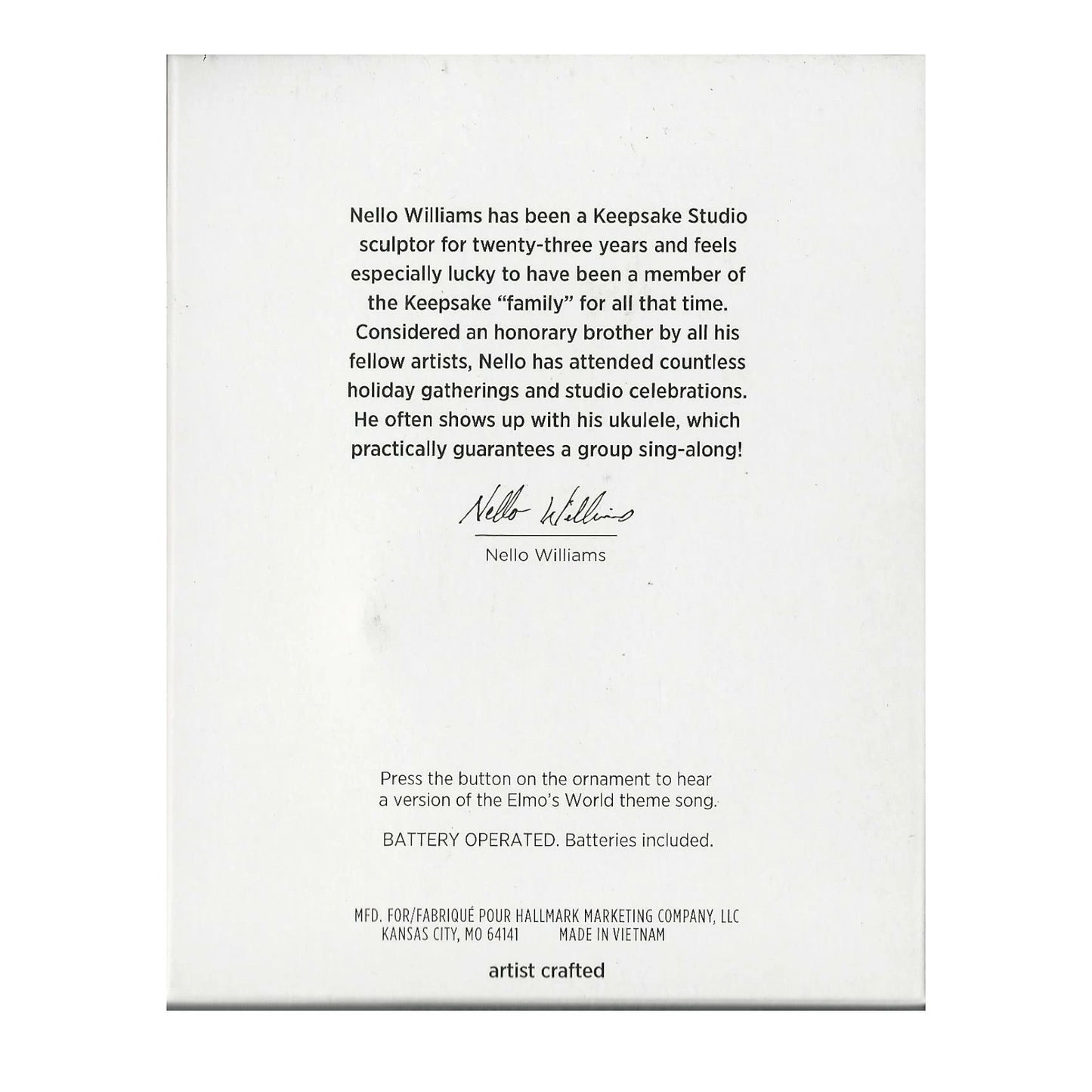 2021 Elmo's Magic Piano Hallmark Ornament (Sesame Street) QXI7255